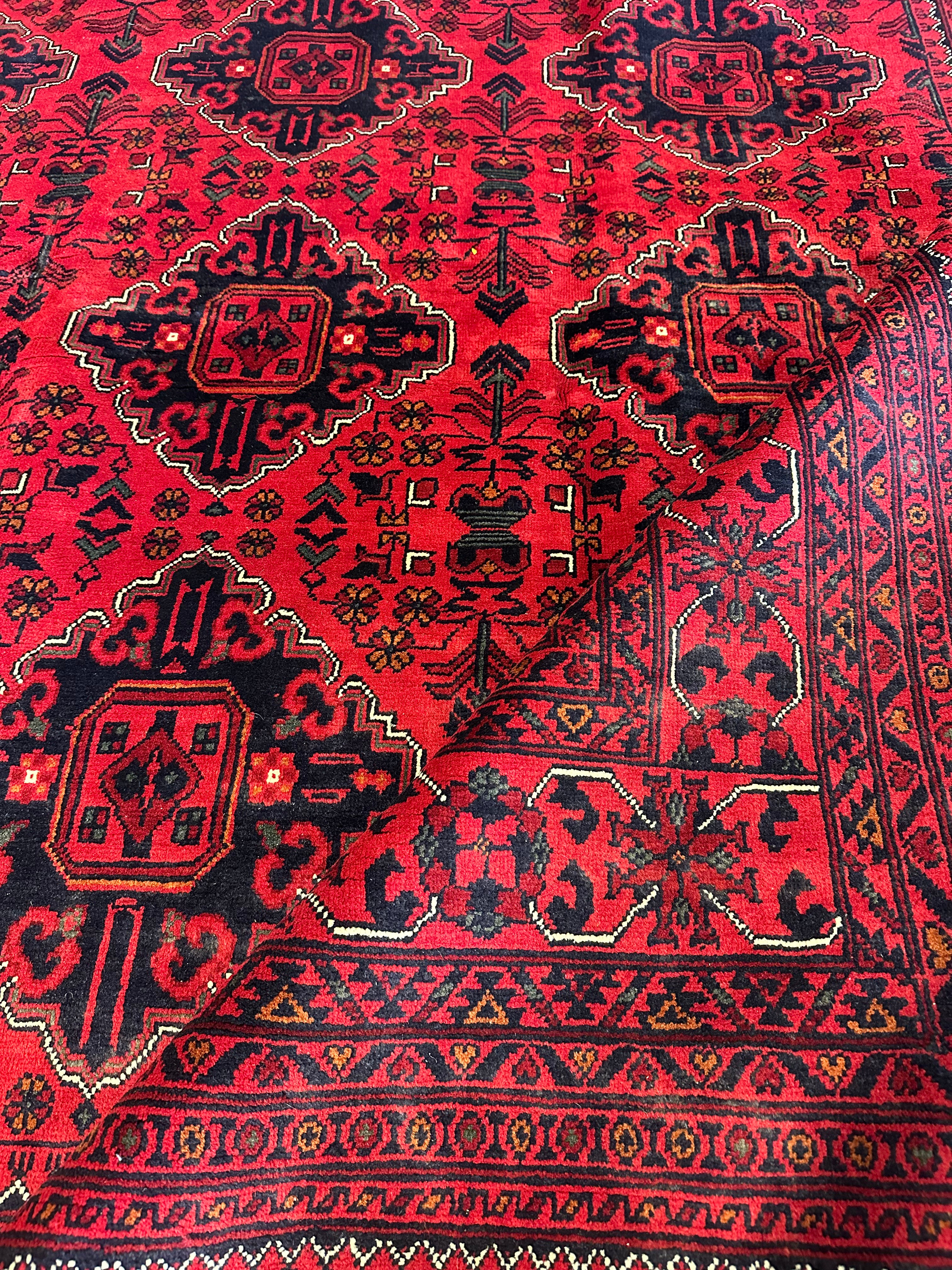 Kelly Vitz 8.2x11.3 Red Afghani Khamyab Rug
