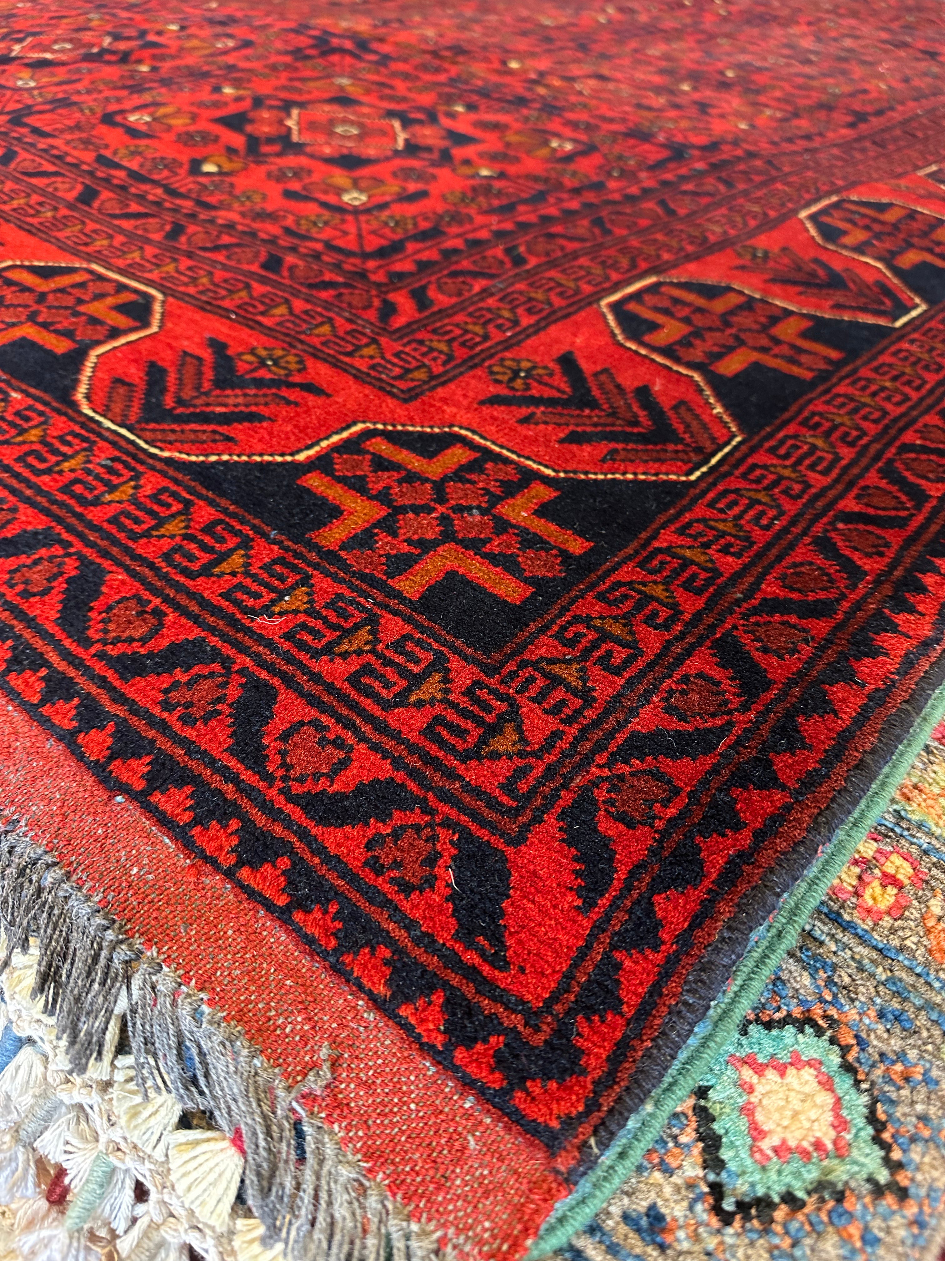 Tessa Crocket 6.6x9.9 Red Afghani Khal Muhammad Rug