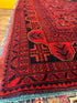 Tessa Crocket 6.6x9.9 Red Afghani Khal Muhammad Rug