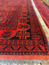 Tessa Crocket 6.6x9.9 Red Afghani Khal Muhammad Rug