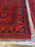Tessa Crocket 6.6x9.9 Red Afghani Khal Muhammad Rug