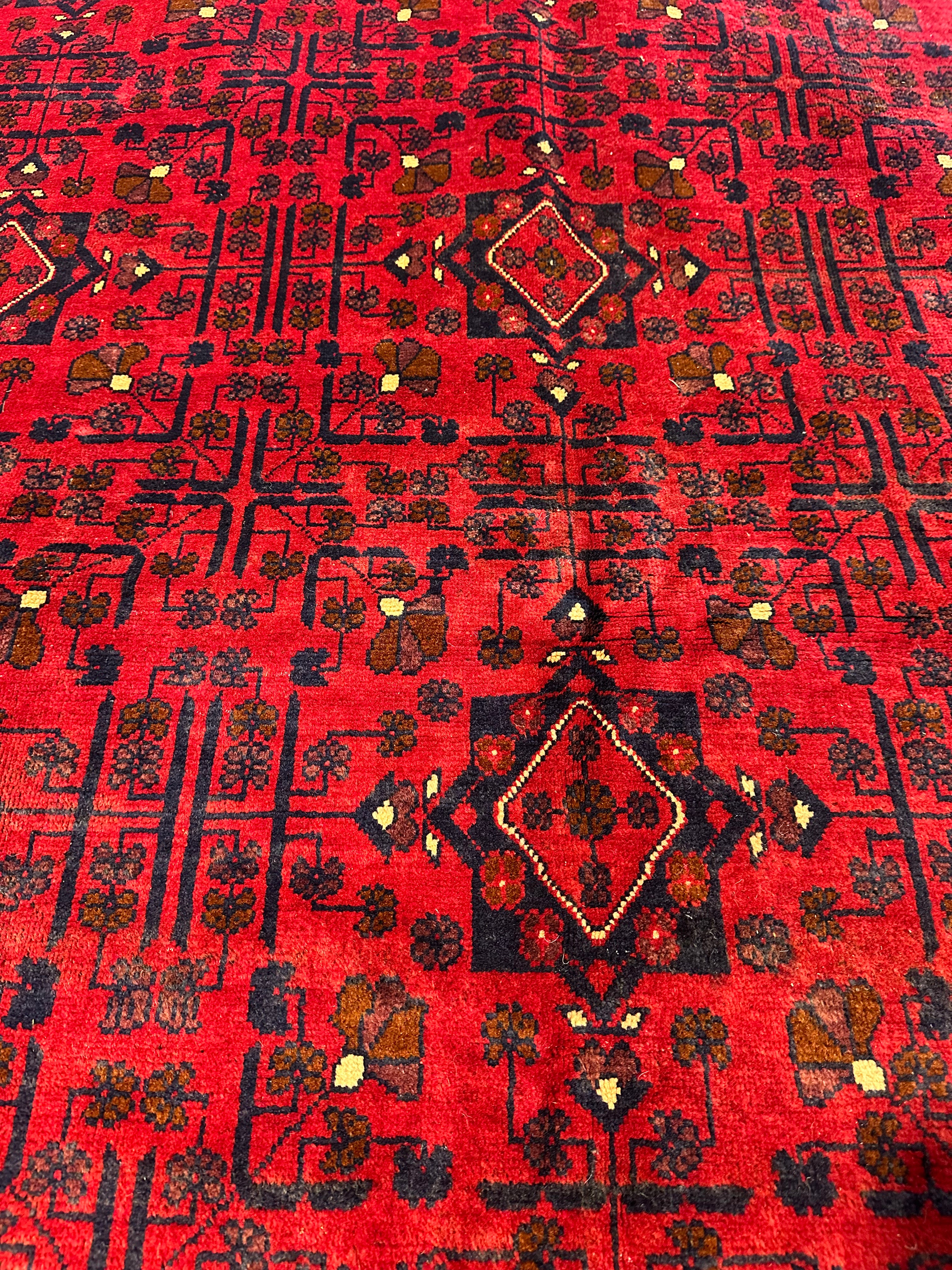 Jill Tilley 6.4x9.6 Red Afghani Khamyab Rug