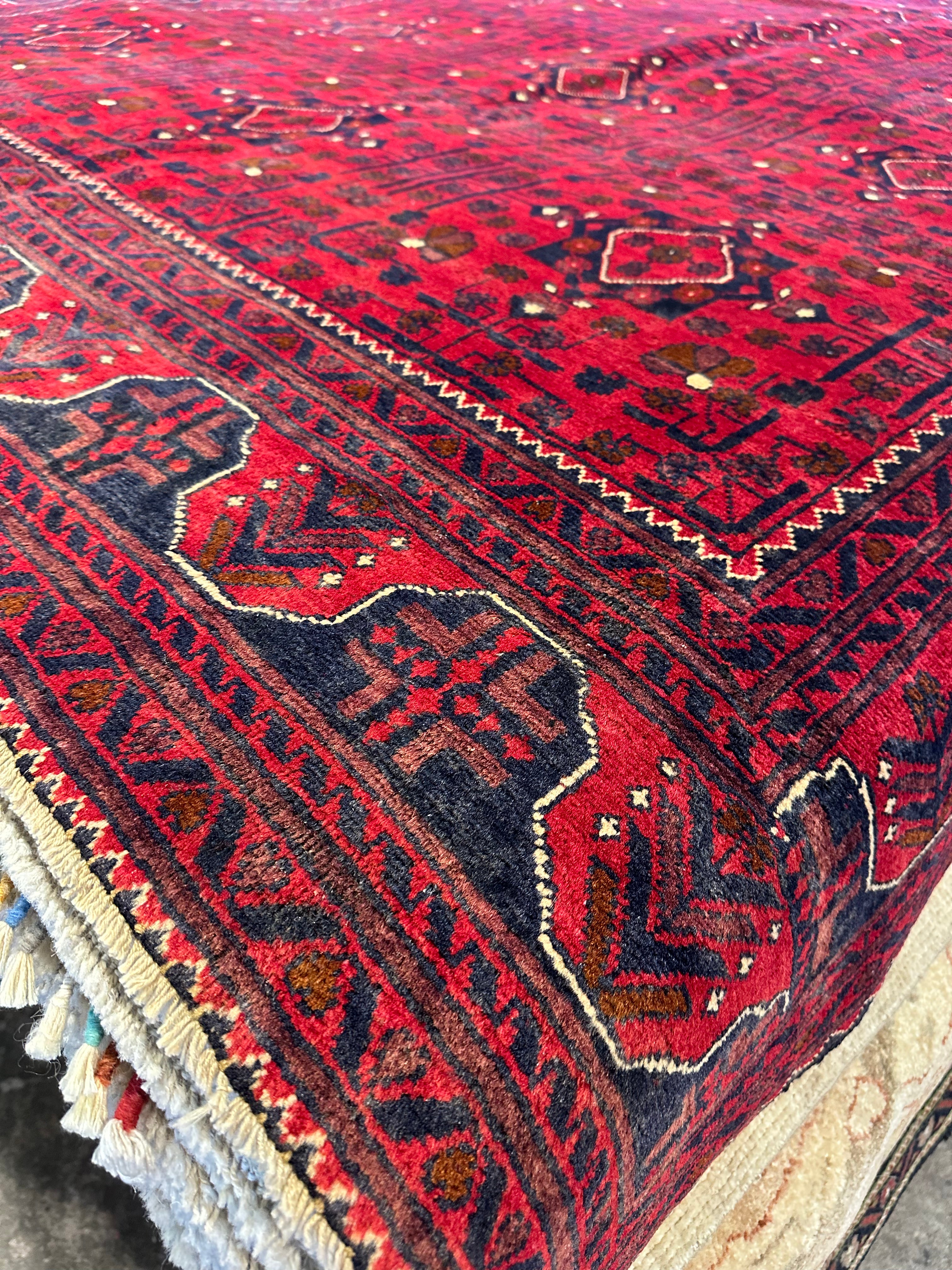 Jill Tilley 6.4x9.6 Red Afghani Khamyab Rug