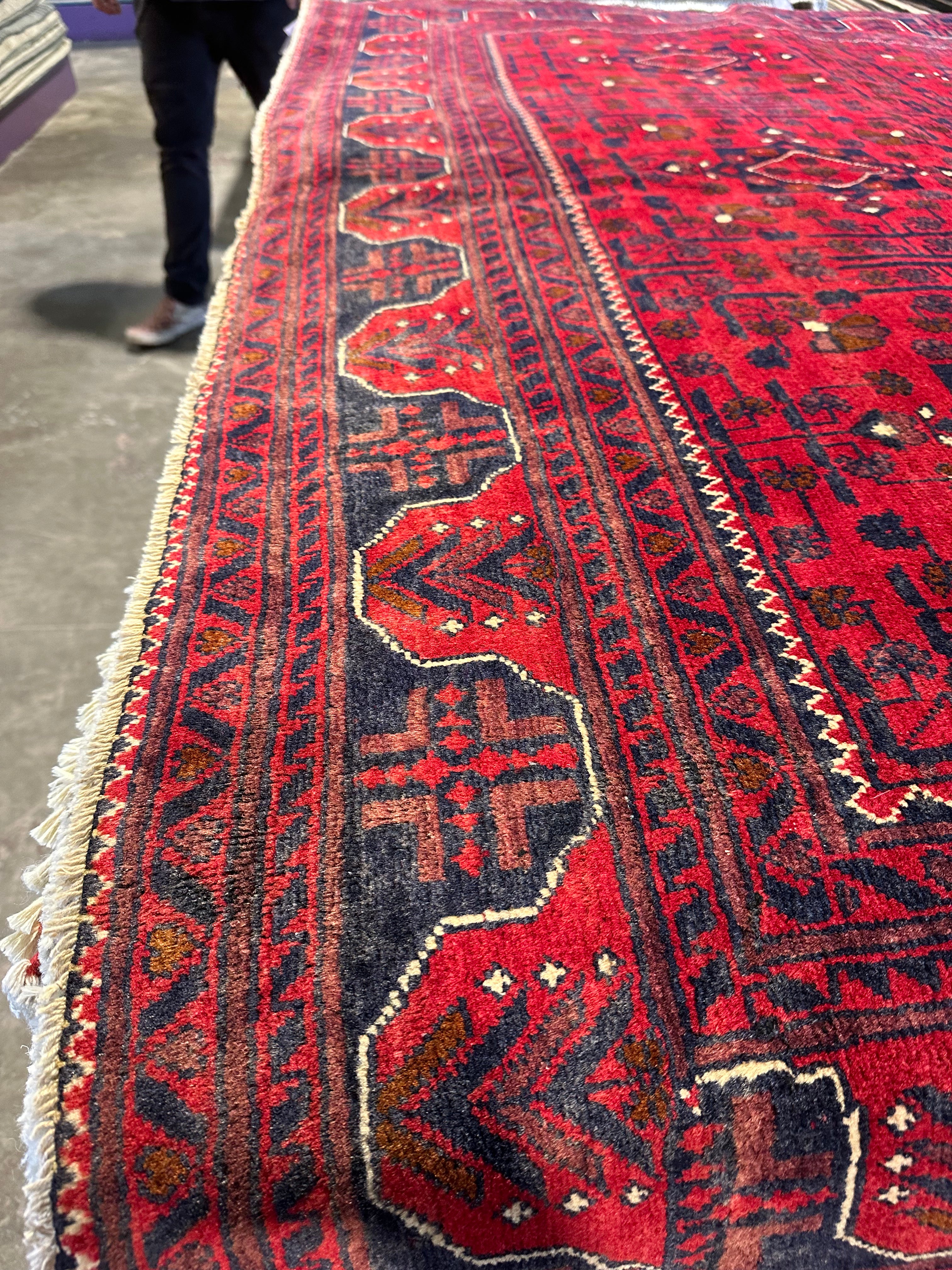 Jill Tilley 6.4x9.6 Red Afghani Khamyab Rug