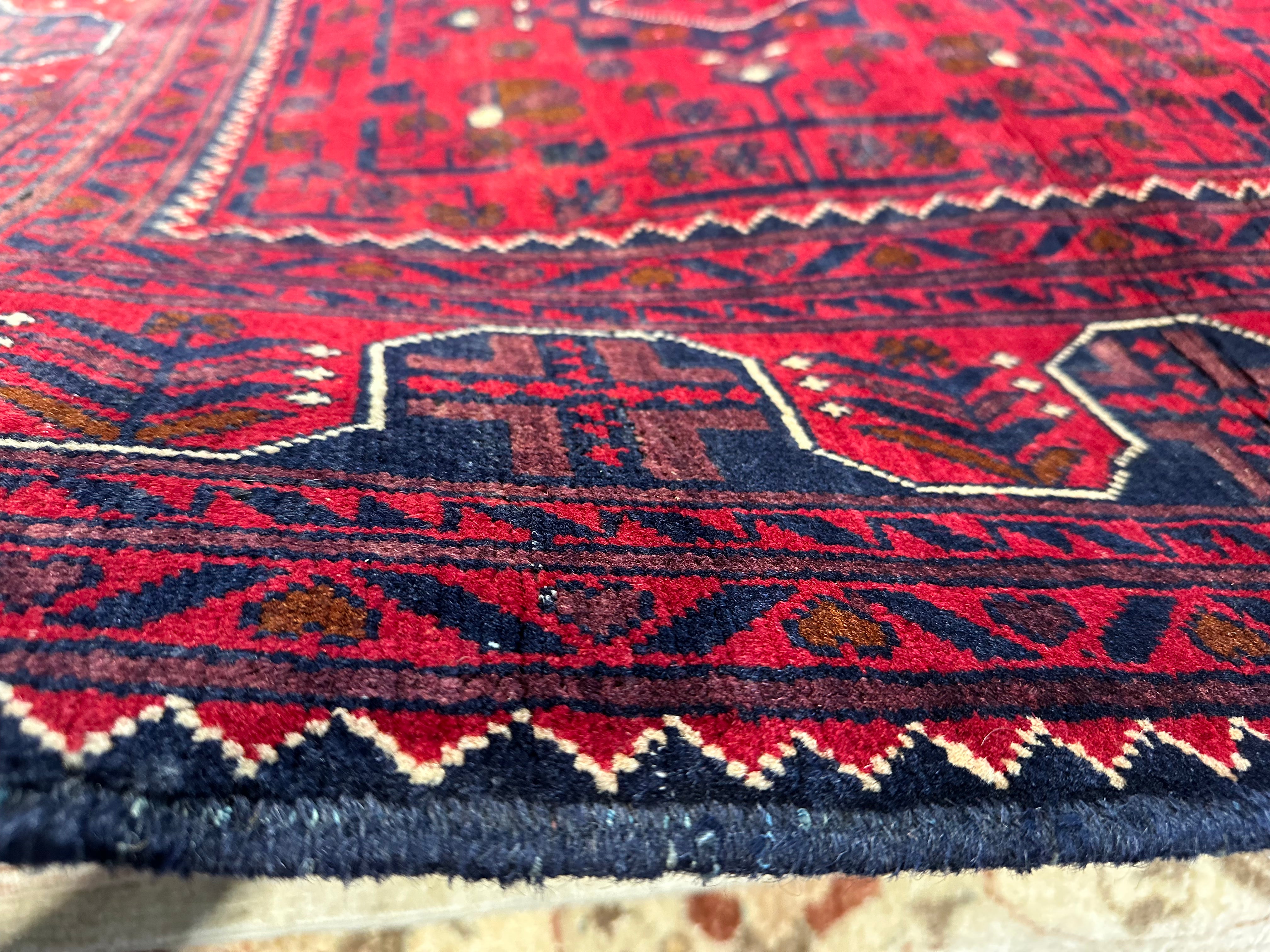 Jill Tilley 6.4x9.6 Red Afghani Khamyab Rug