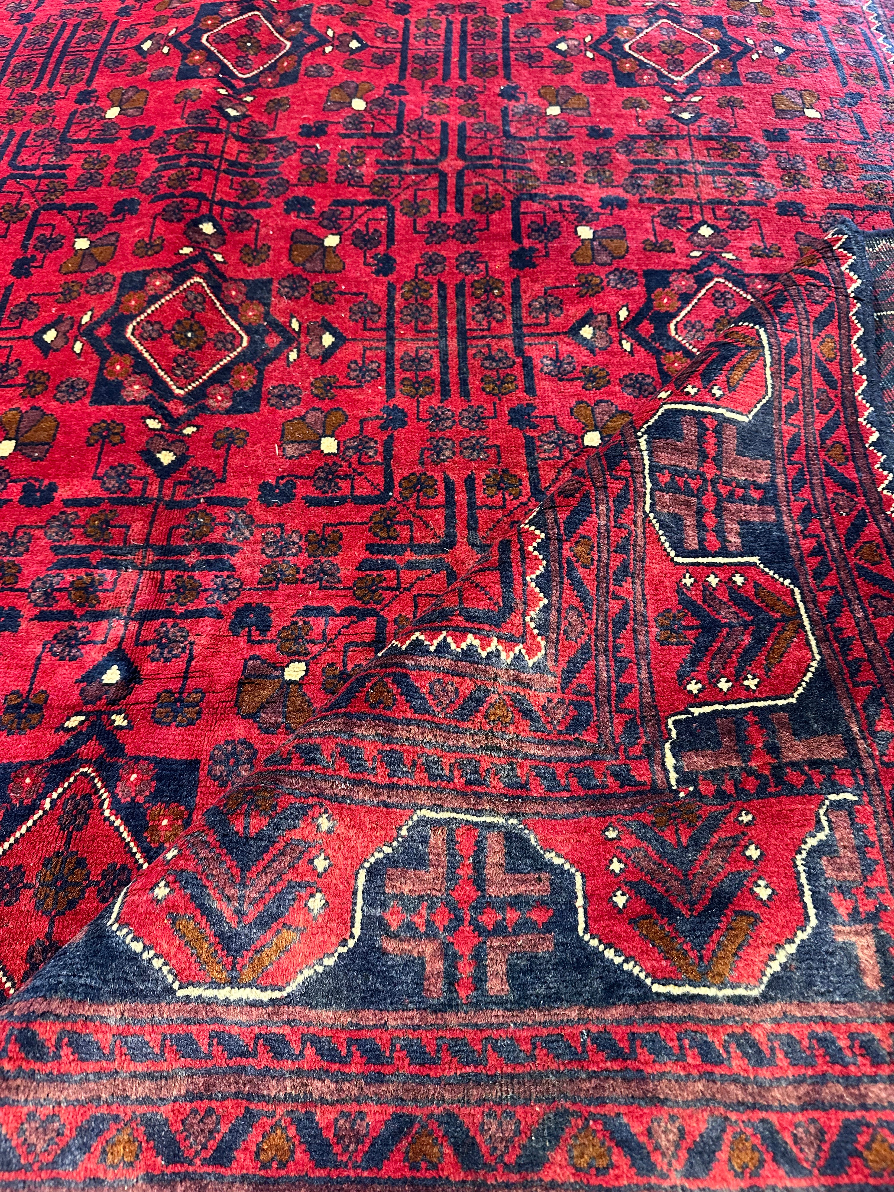 Jill Tilley 6.4x9.6 Red Afghani Khamyab Rug