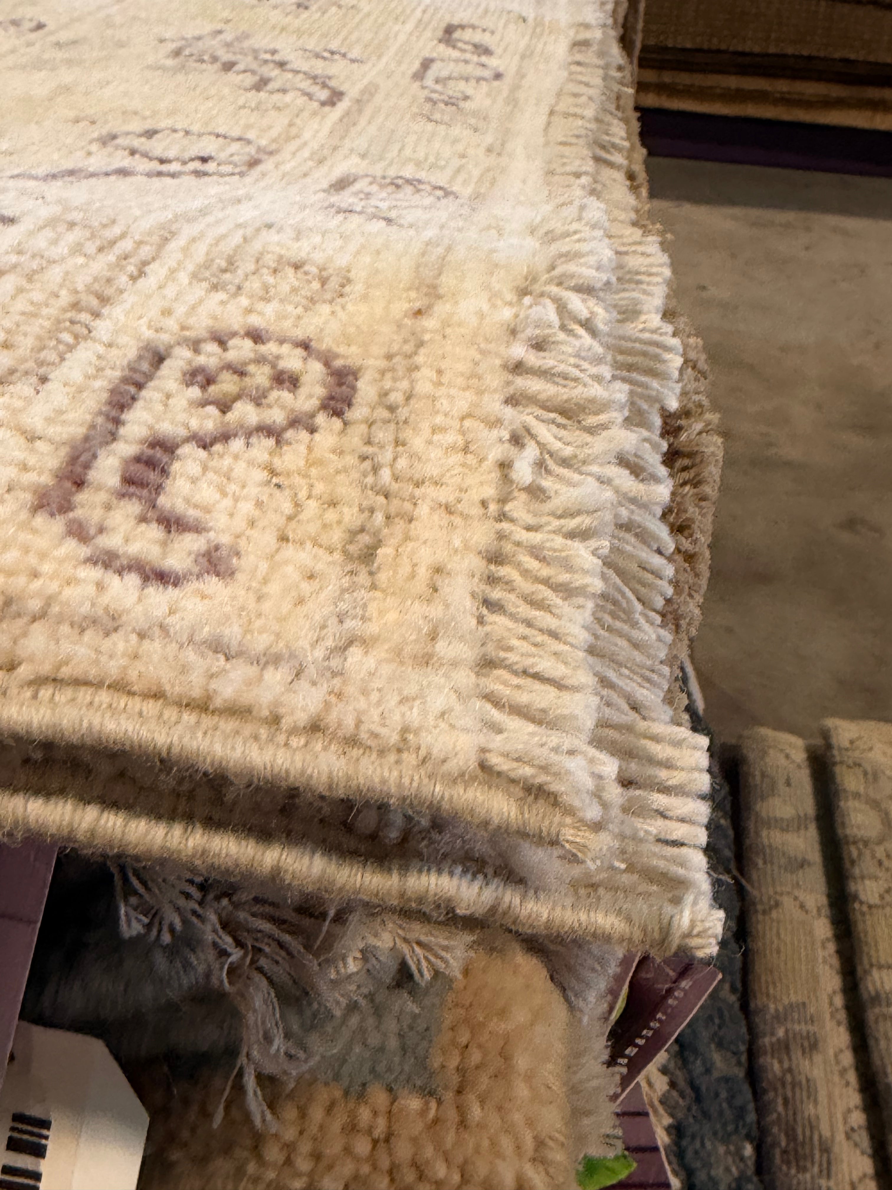 Erica Kay 4.2x6.1 Purple Afghani Whitewashed Oushak