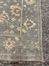 Kim Richards 4.3x6 Hand-Knotted Oushak Blue and Cream