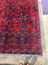 Sydney Poitier 4.11x6.4 Red Afghani Khal Muhammad Rug
