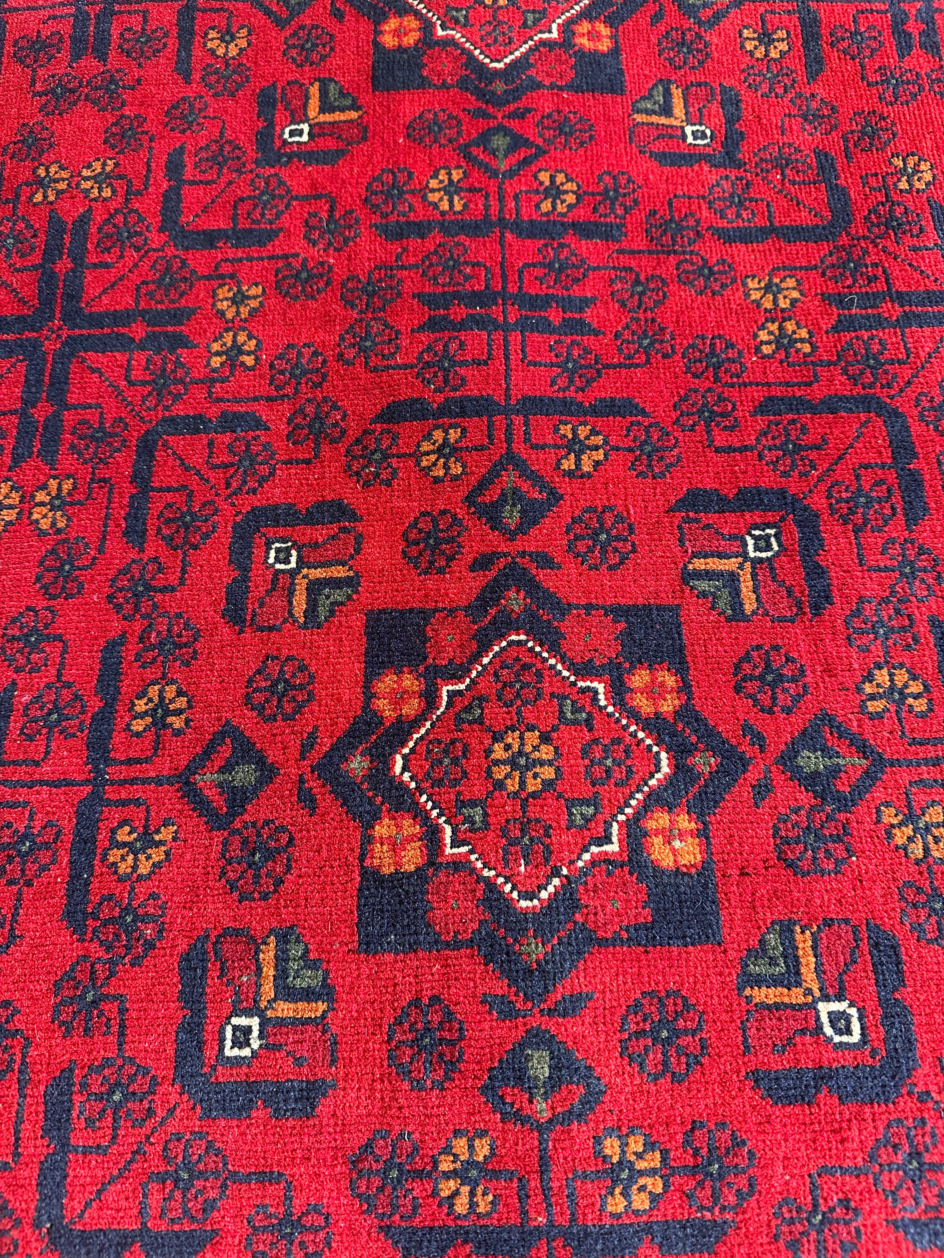 Gwen Grayson 9.10x12.8 Red Afghani Khamyab Rug