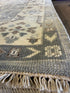 Francesco 9x12 Light Blue and Ivory Turkish Oushak
