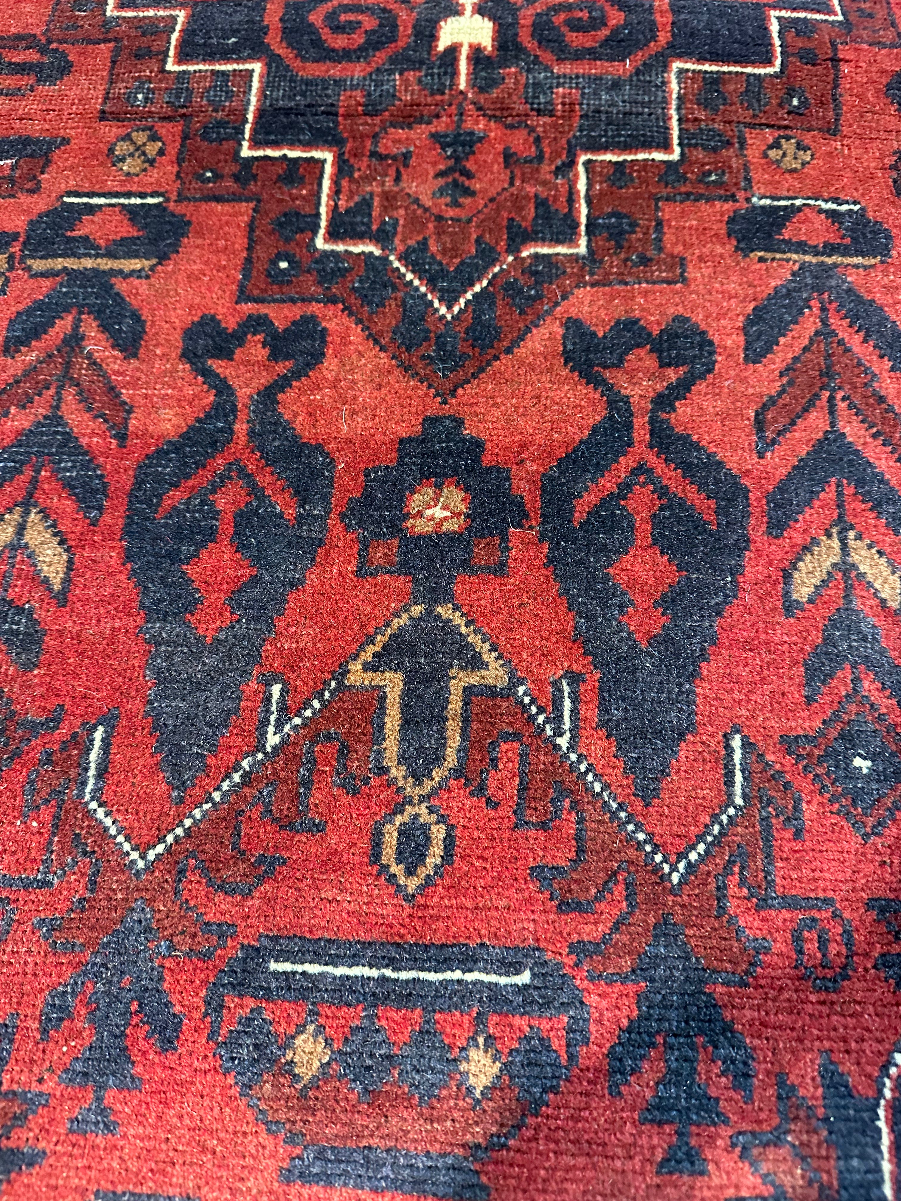 Irina Novacheck 3.3x4.11 Red Afghani Khamyab Rug