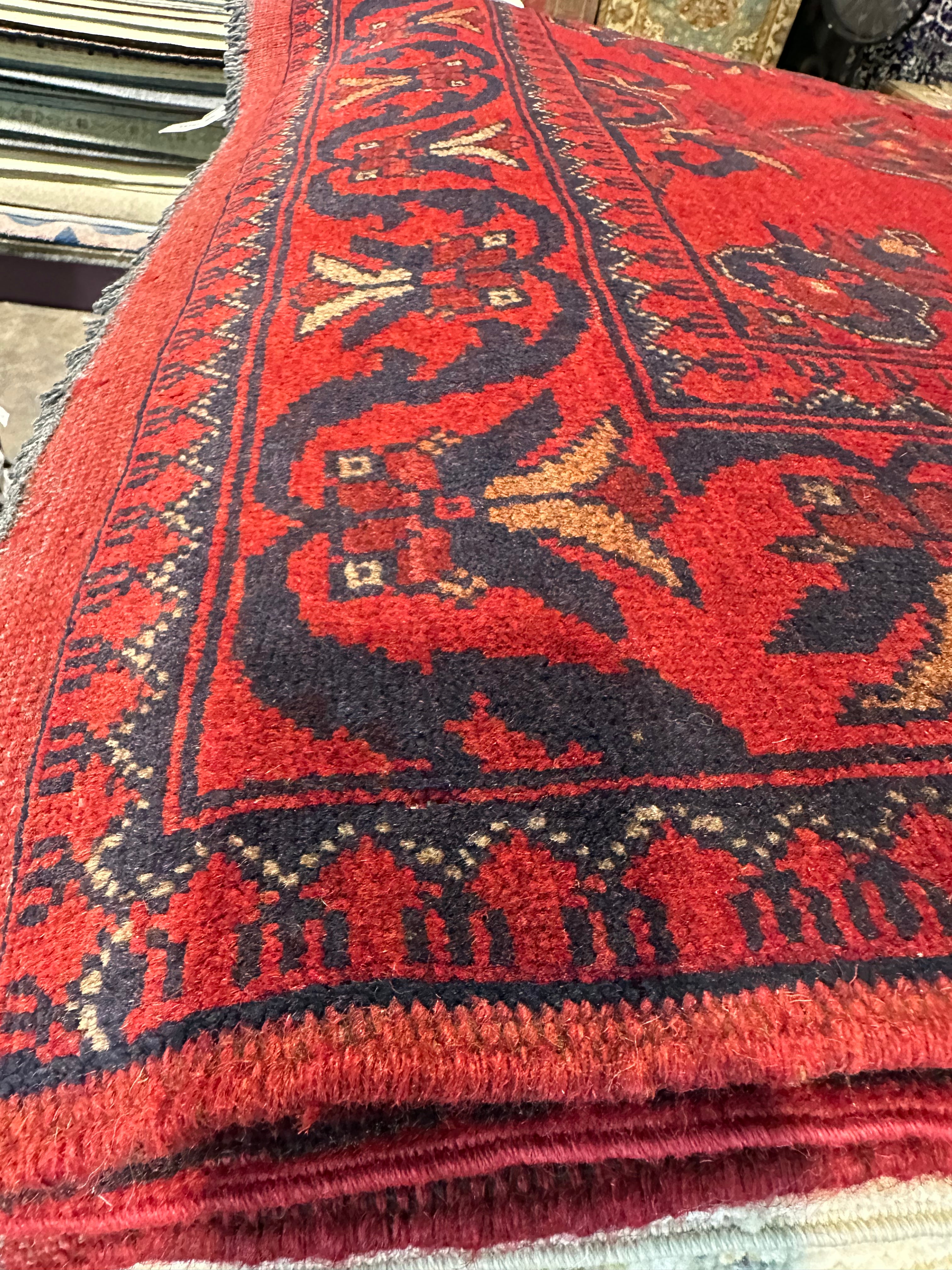 Arlene Johnson 3.3x4.6 Red Afghani Khal Muhammad Rug