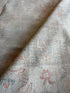 Mel Whitney 9.2x11.8 Ivory and Pink Afghani Whitewashed Oushak