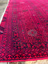 Karen Prell 6.4x9.3 Red Afghani Beljik Rug