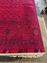 Karen Prell 6.4x9.3 Red Afghani Beljik Rug