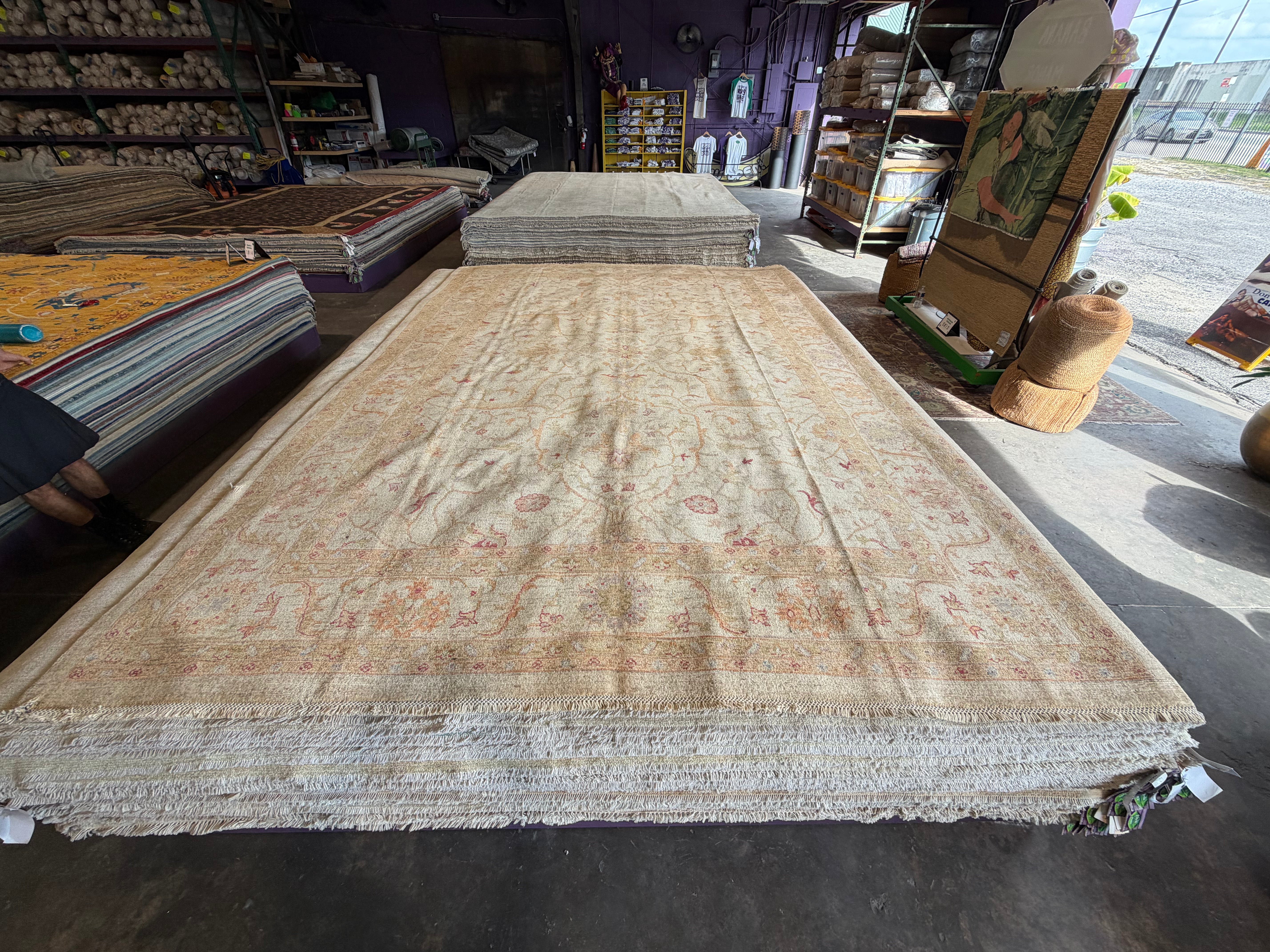 Laura Redman 8.2x11.3 Yellow Afghani Sultani Rug