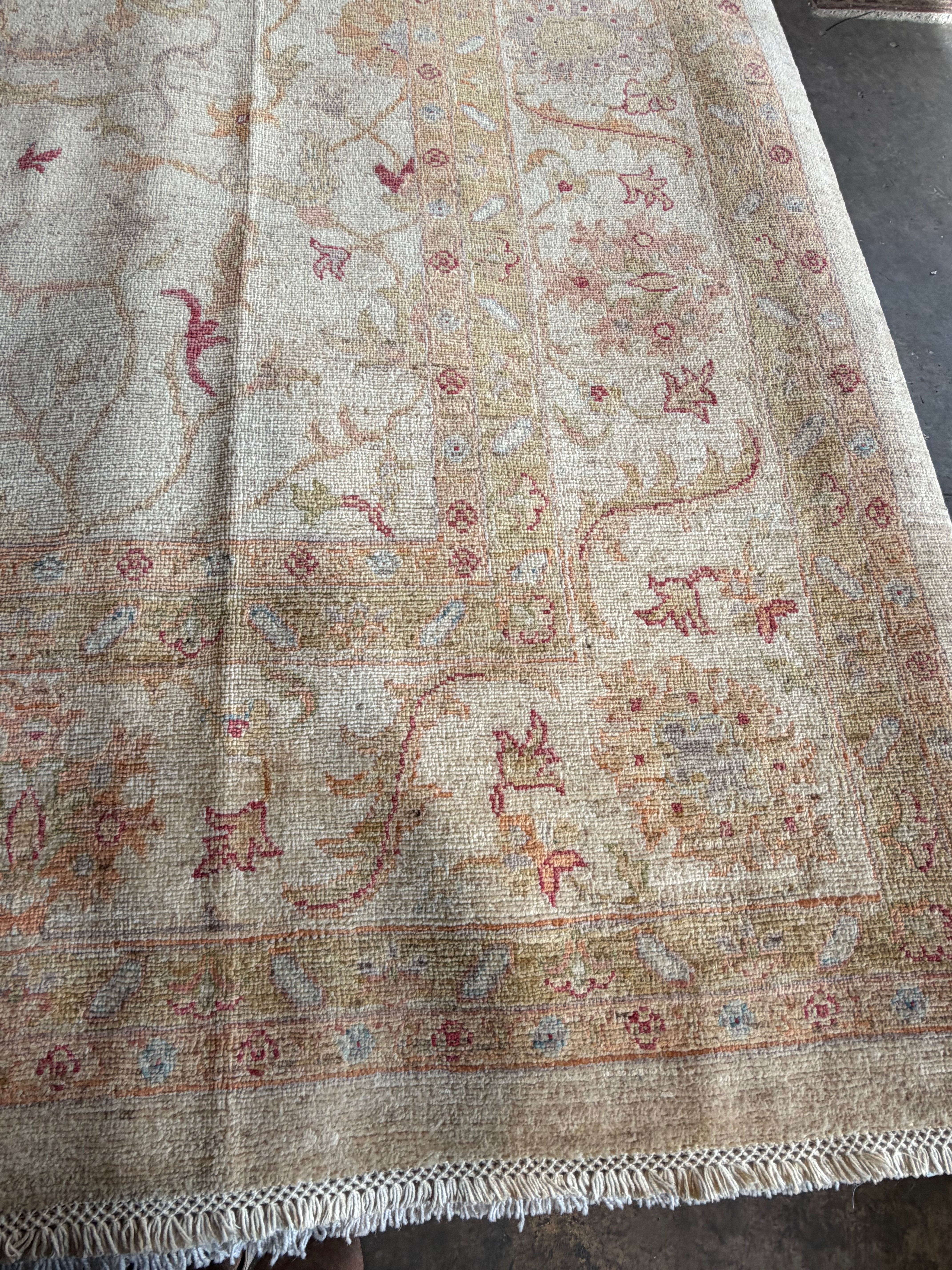 Laura Redman 8.2x11.3 Yellow Afghani Sultani Rug