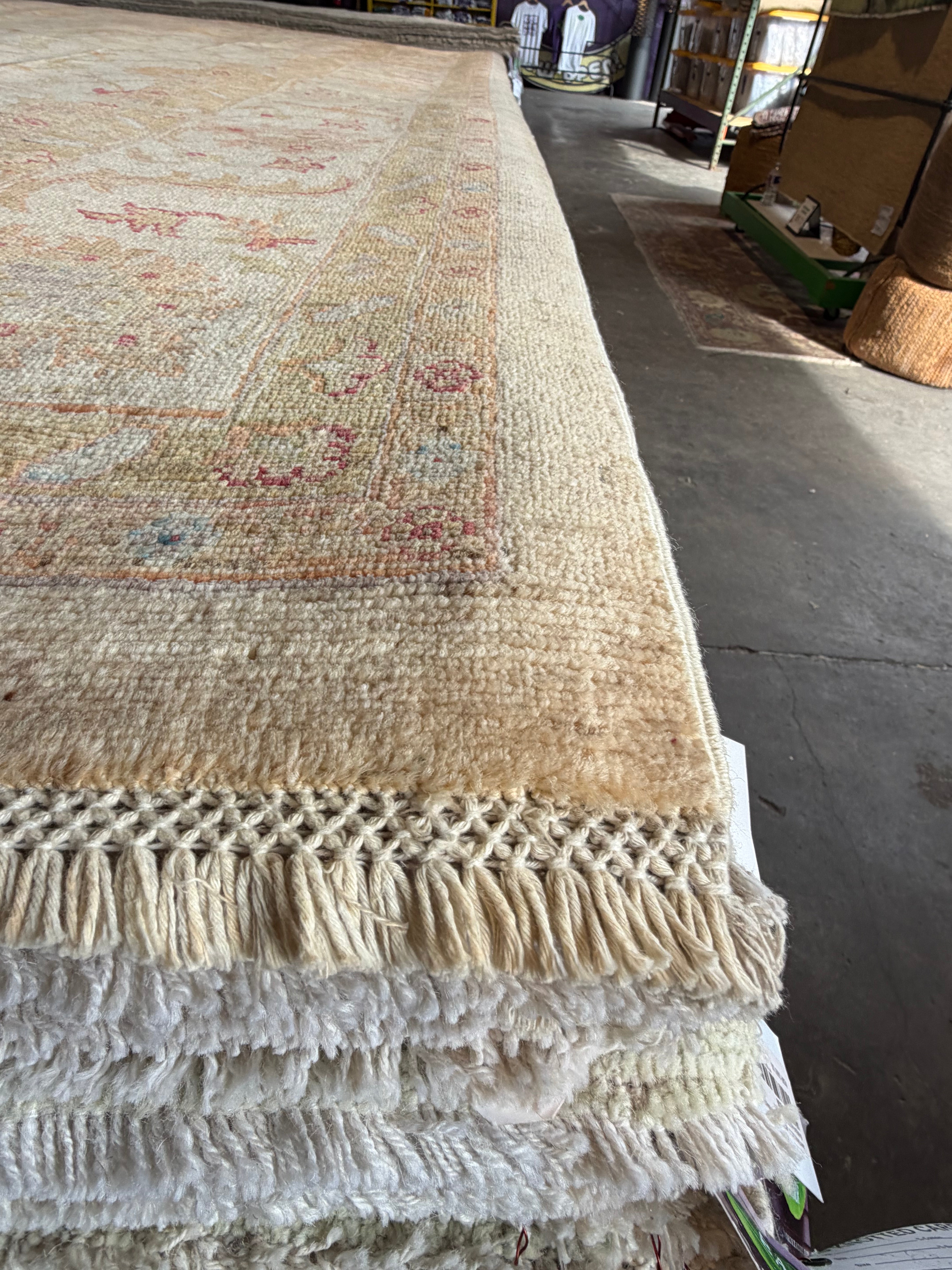 Laura Redman 8.2x11.3 Yellow Afghani Sultani Rug