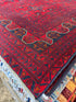 Kimmy Bowen 6.7x9.8 Red Afghani Khamyab Rug