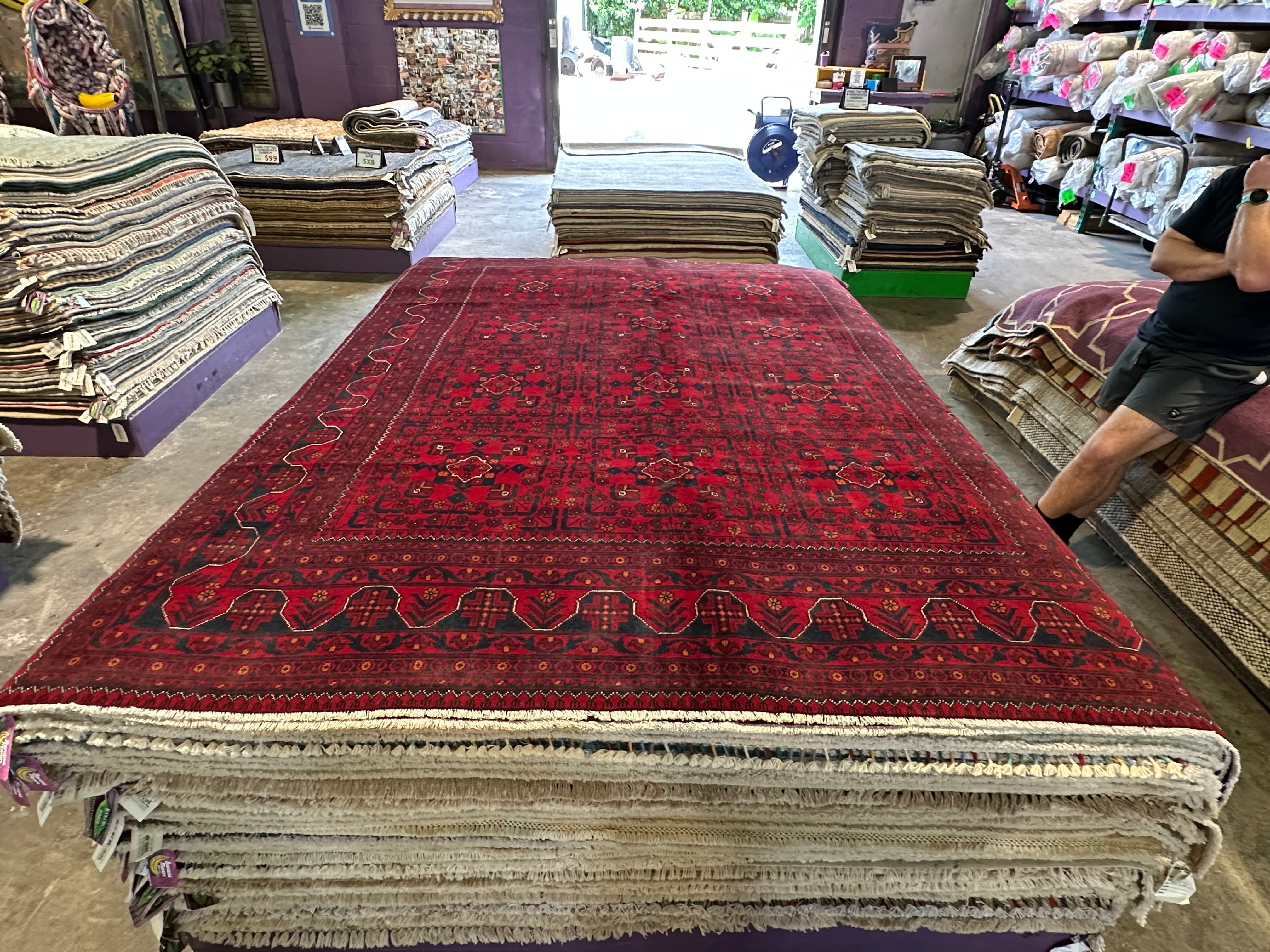 Jill Gembara 6.8x9.4 Red Afghani Khamyab Rug