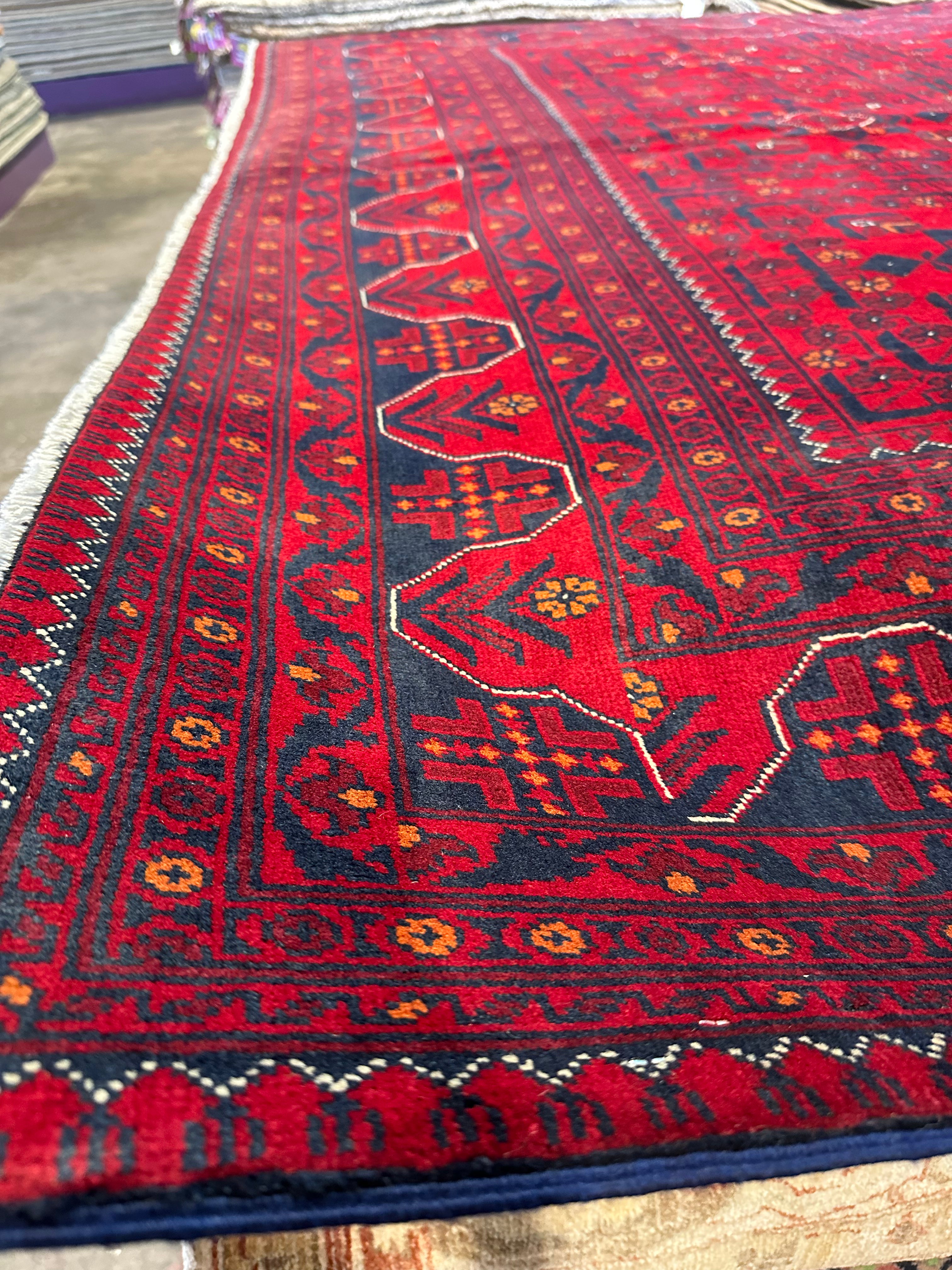 Jill Gembara 6.8x9.4 Red Afghani Khamyab Rug