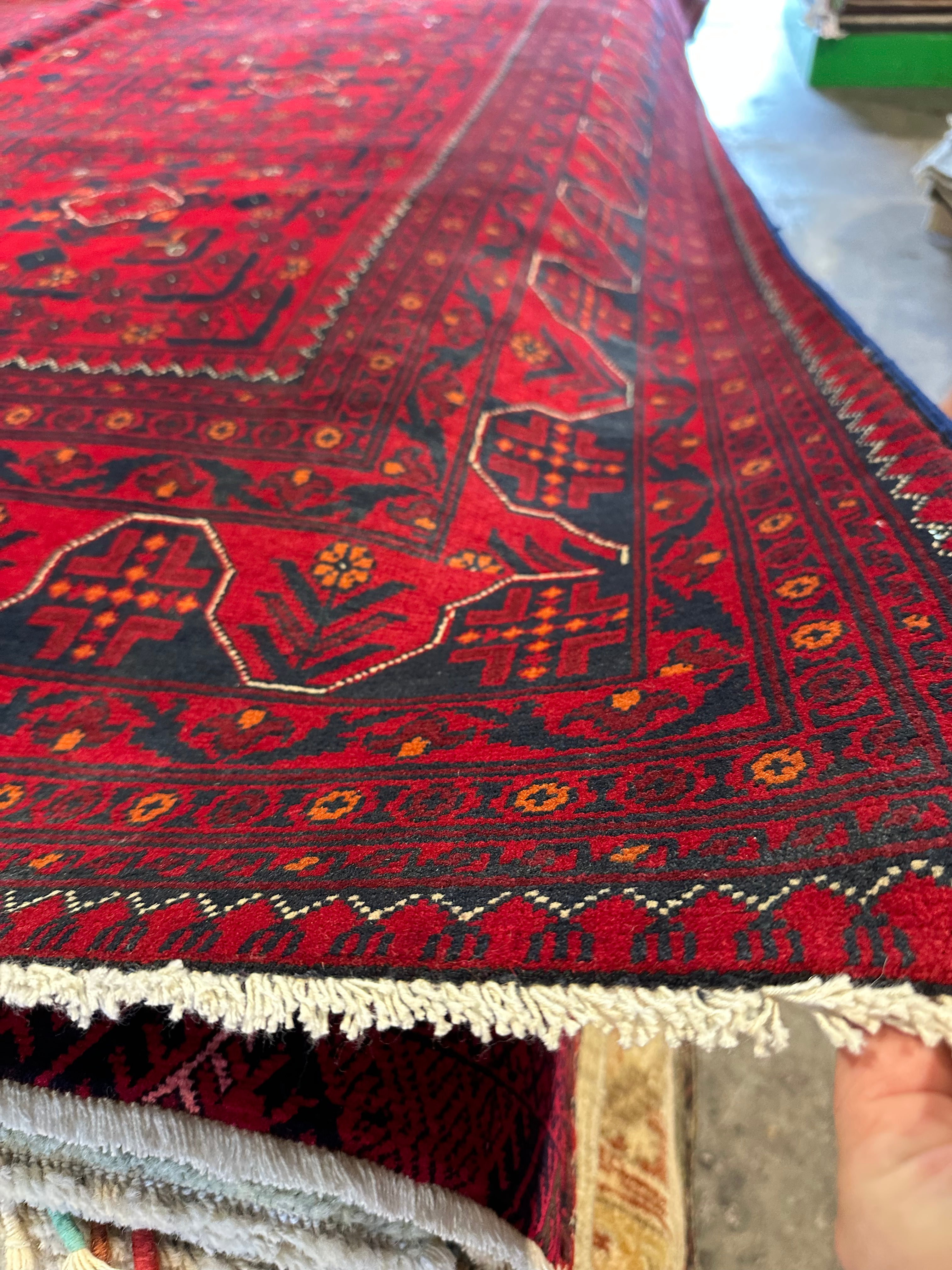 Jill Gembara 6.8x9.4 Red Afghani Khamyab Rug