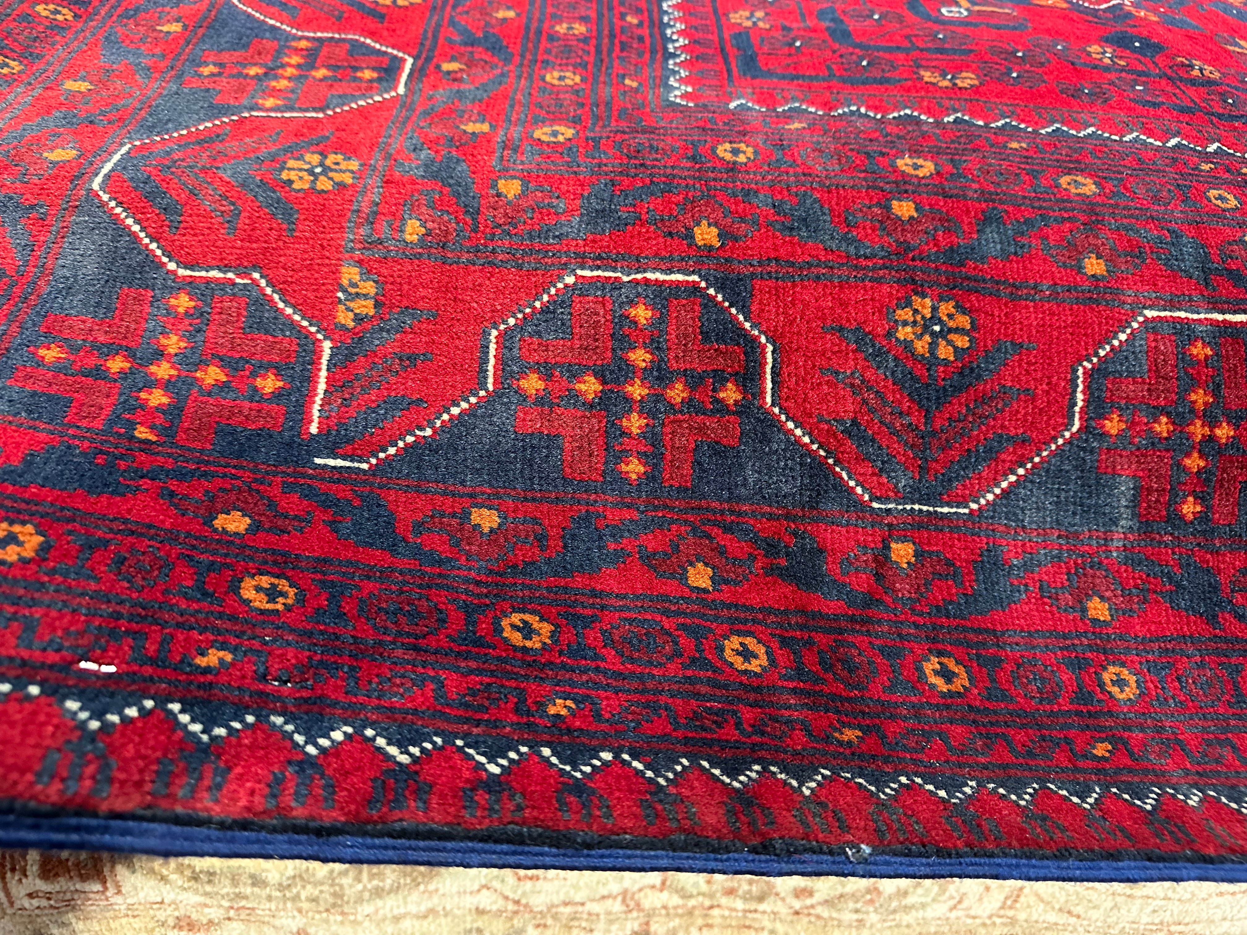 Jill Gembara 6.8x9.4 Red Afghani Khamyab Rug