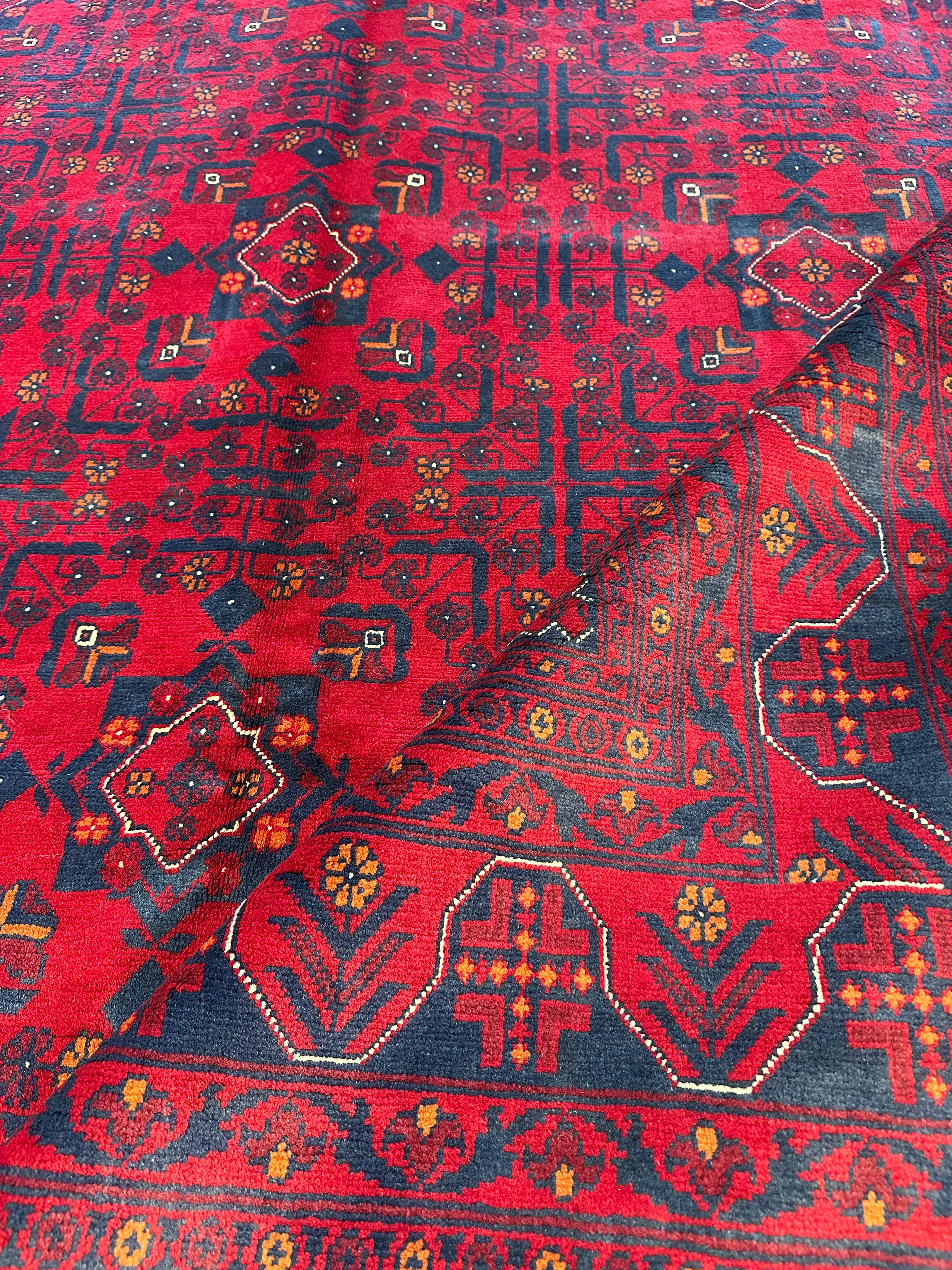 Jill Gembara 6.8x9.4 Red Afghani Khamyab Rug