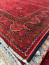 Josie Stronghold 6.6x9.7 Red Afghani Khamyab Rug