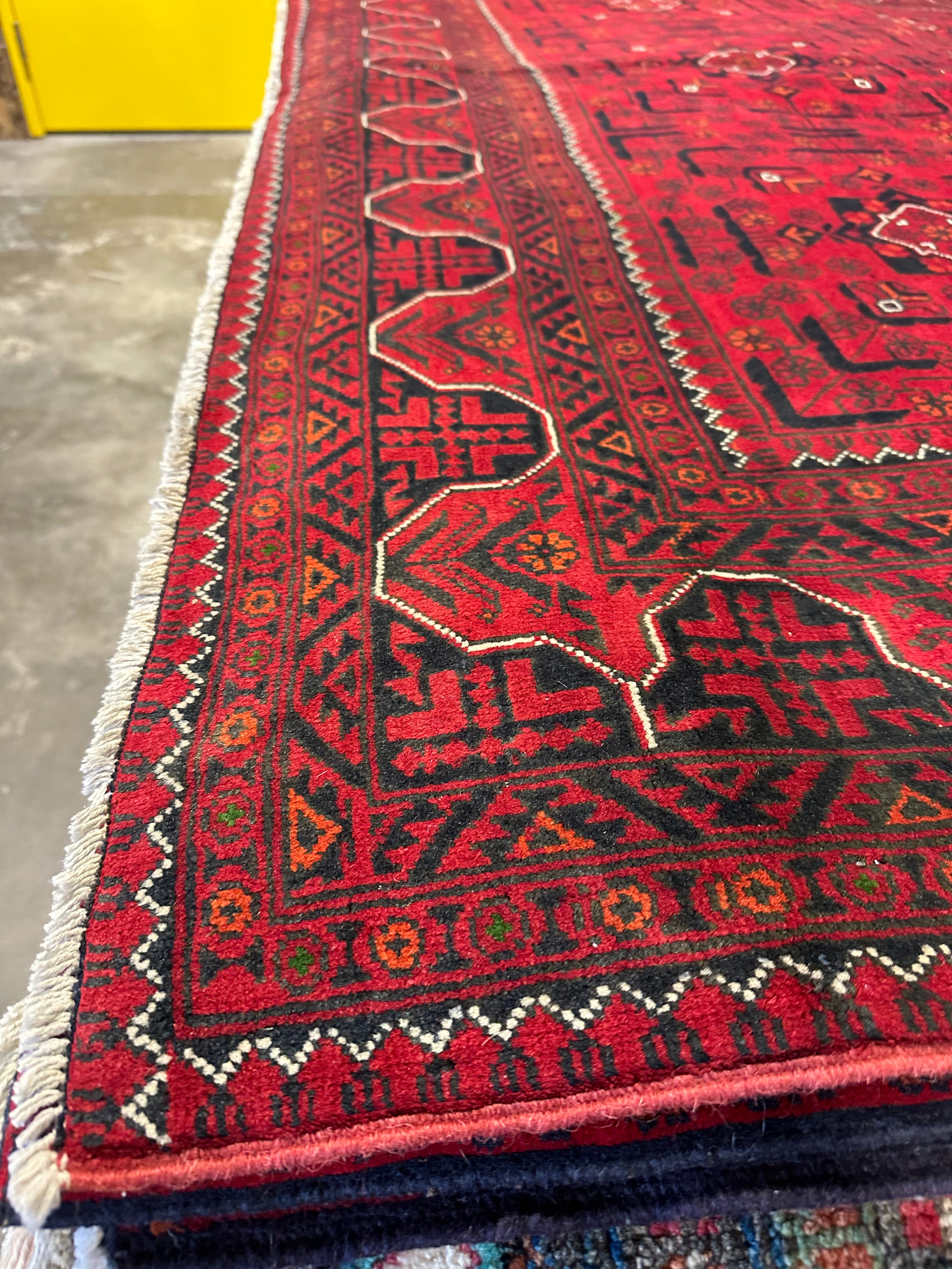 Josie Stronghold 6.6x9.7 Red Afghani Khamyab Rug