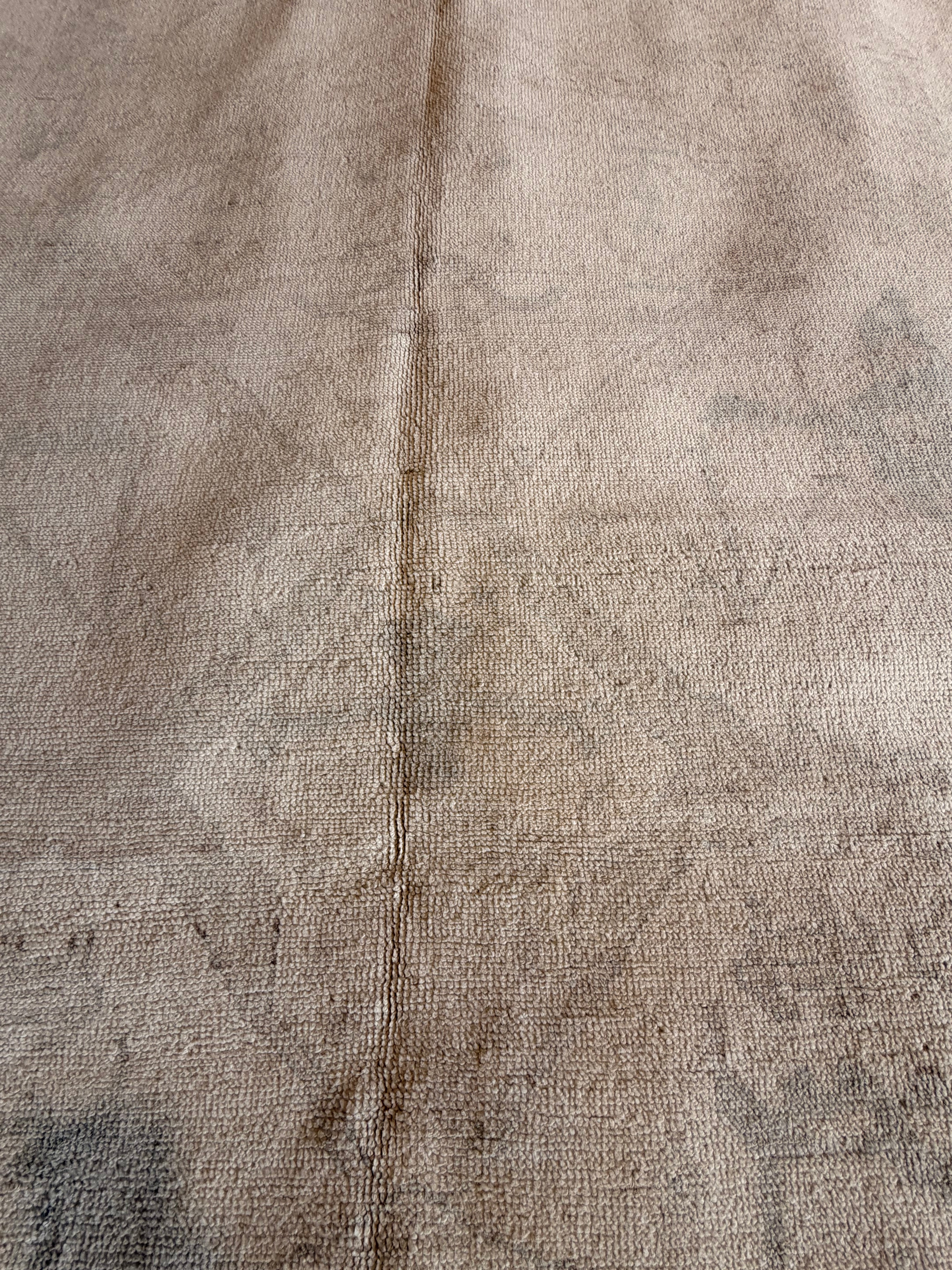 Aleksandra Yermak 9.2x11.8 Beige Multi Afghani Whitewashed Oushak