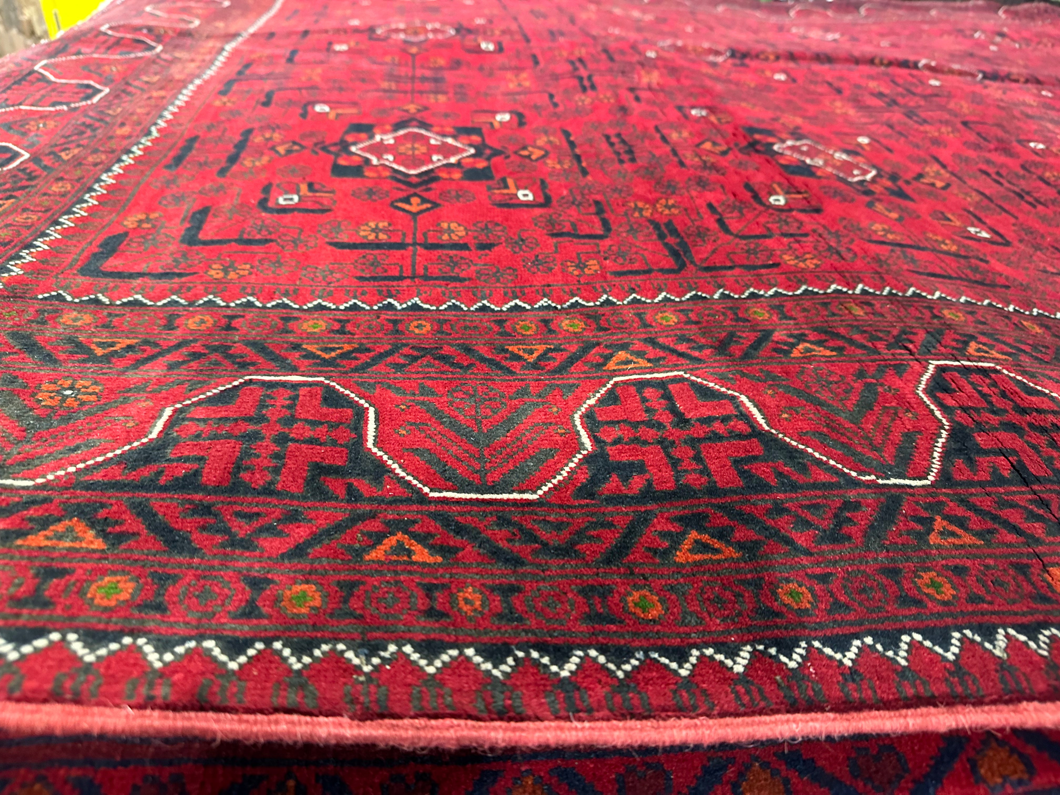 Josie Stronghold 6.6x9.7 Red Afghani Khamyab Rug