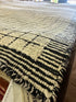 Clarke for Robin 9.9x12.9 High-Low Handwoven Rug Black and White