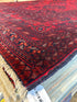 Marta Mendoza 9.8x12.10 Red Afghani Khal Muhammad Rug