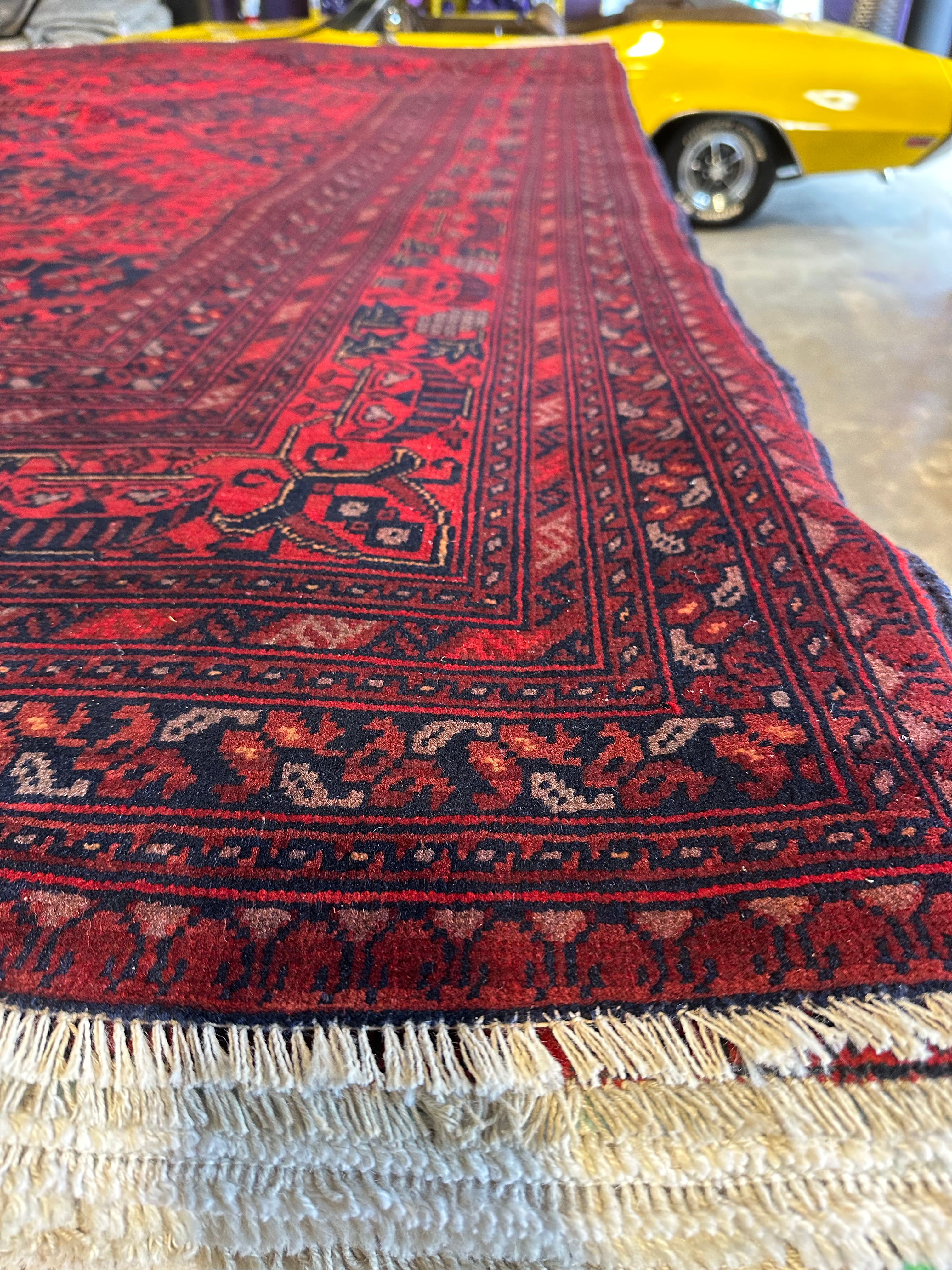 Marta Mendoza 9.8x12.10 Red Afghani Khal Muhammad Rug