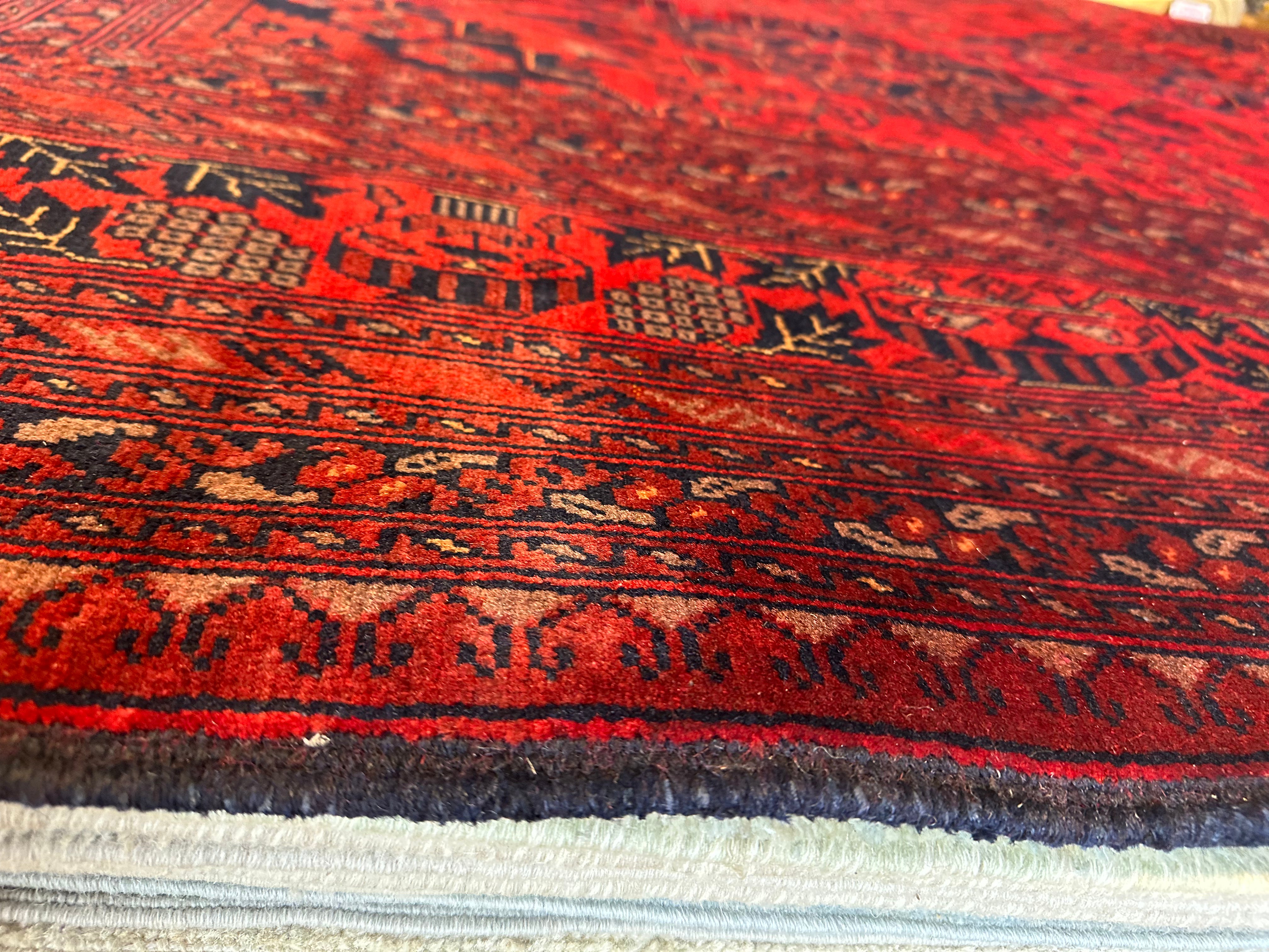 Marta Mendoza 9.8x12.10 Red Afghani Khal Muhammad Rug