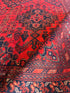 Marta Mendoza 9.8x12.10 Red Afghani Khal Muhammad Rug