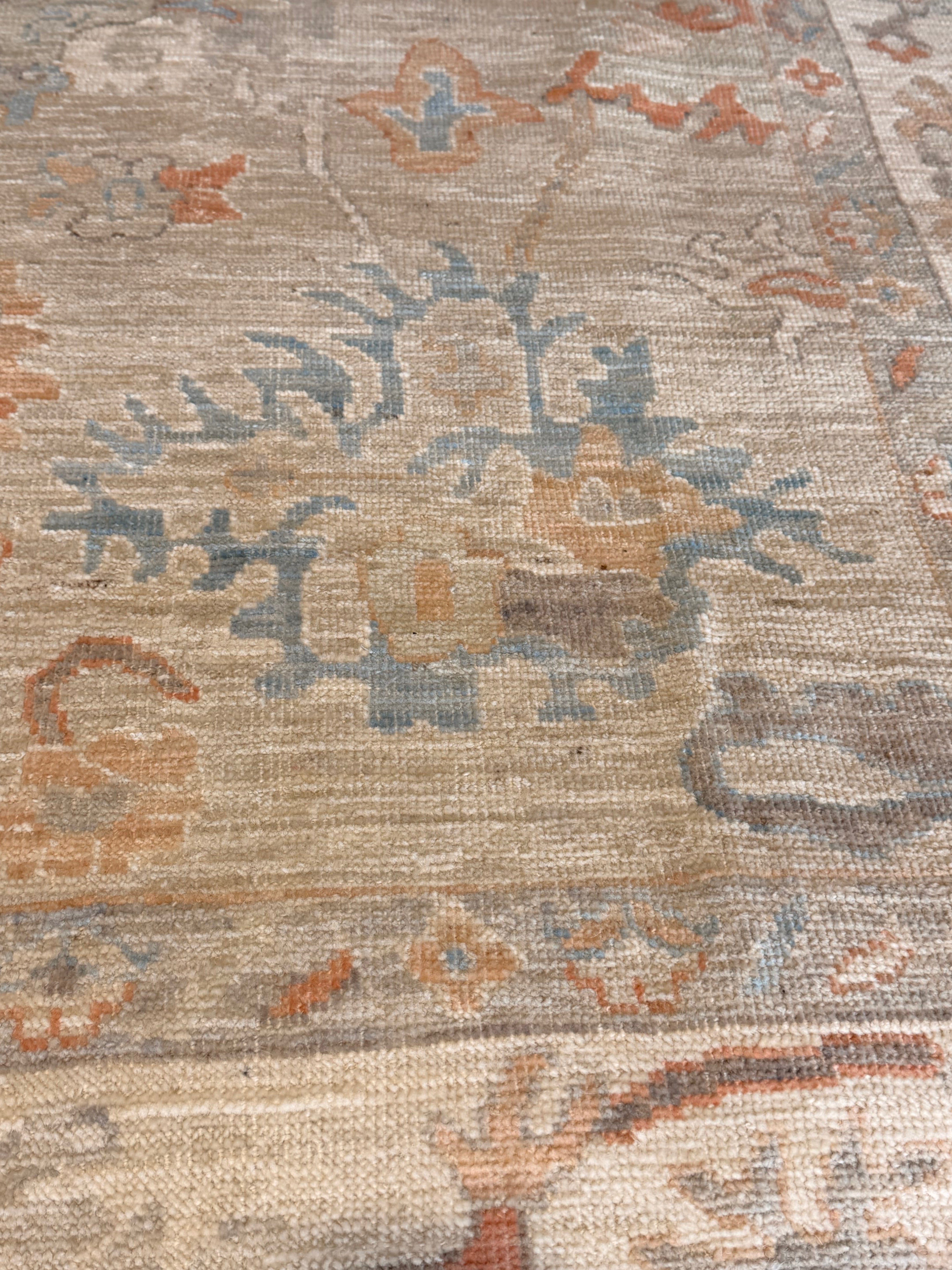 Emilia Royt 8.1x10 Multicolor Afghani Whitewashed Oushak