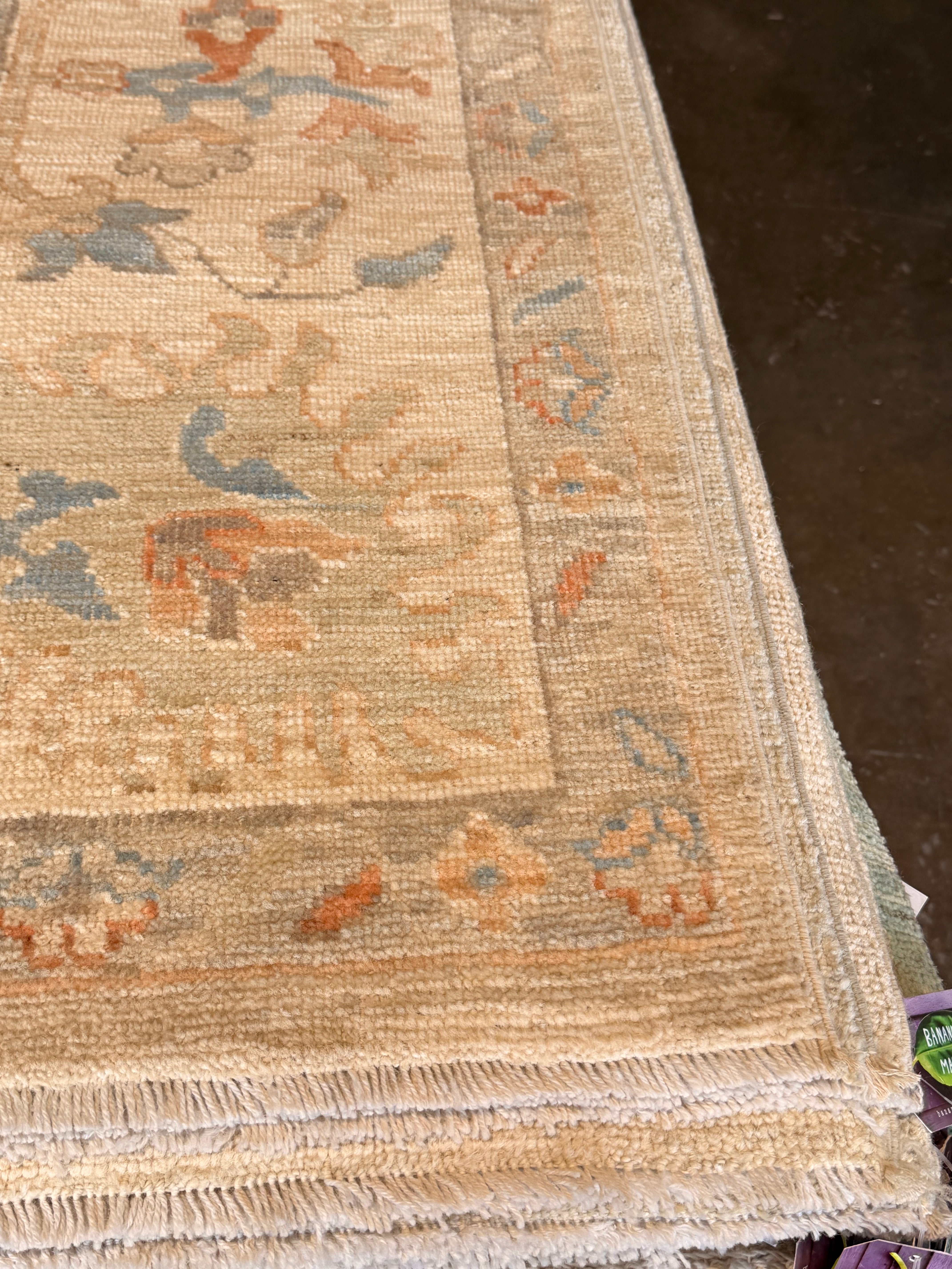 Emilia Royt 8.1x10 Multicolor Afghani Whitewashed Oushak