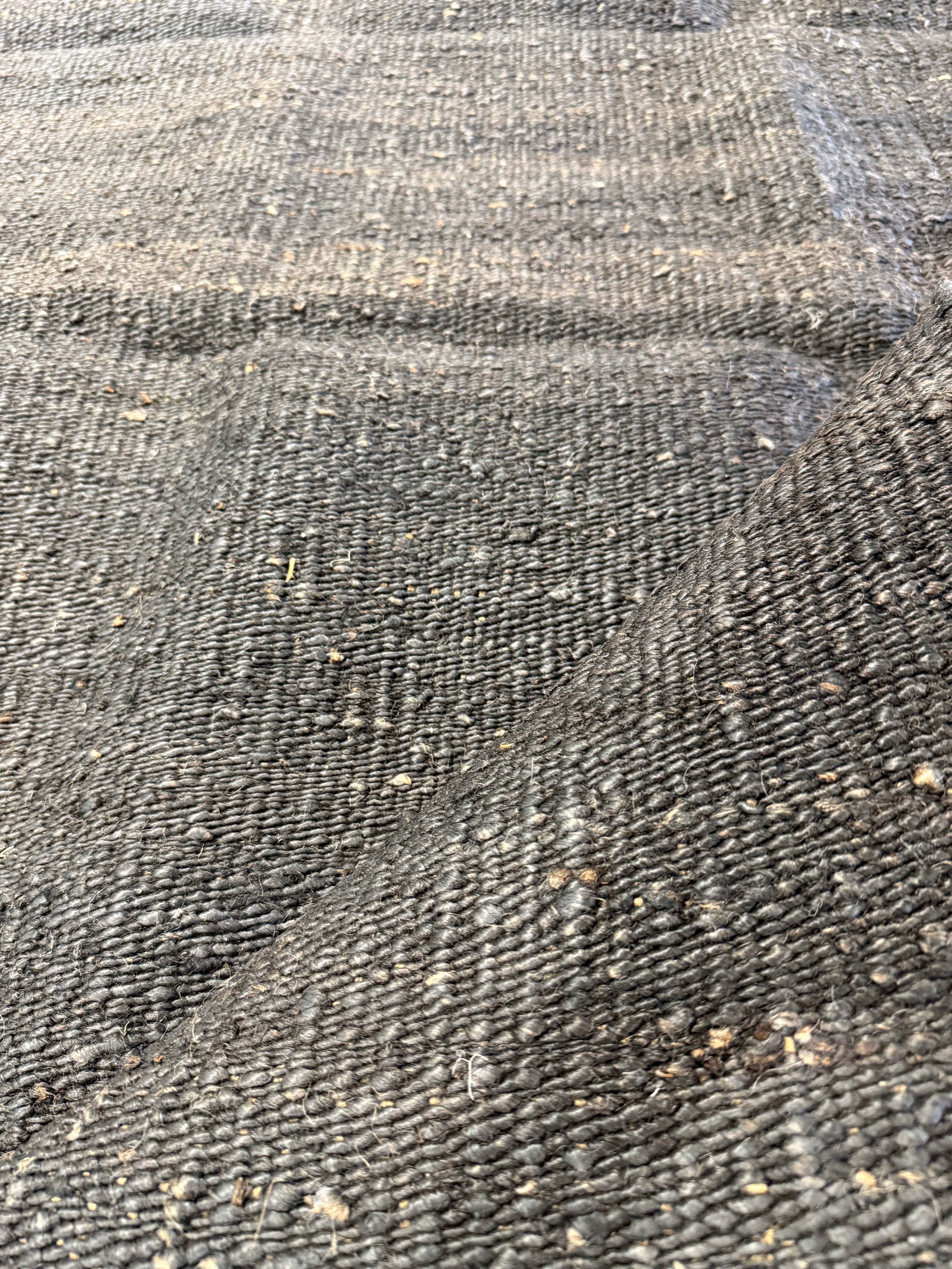 Tim Teal 4.3X6 Black Jute Rug - CLEARANCE 50% off