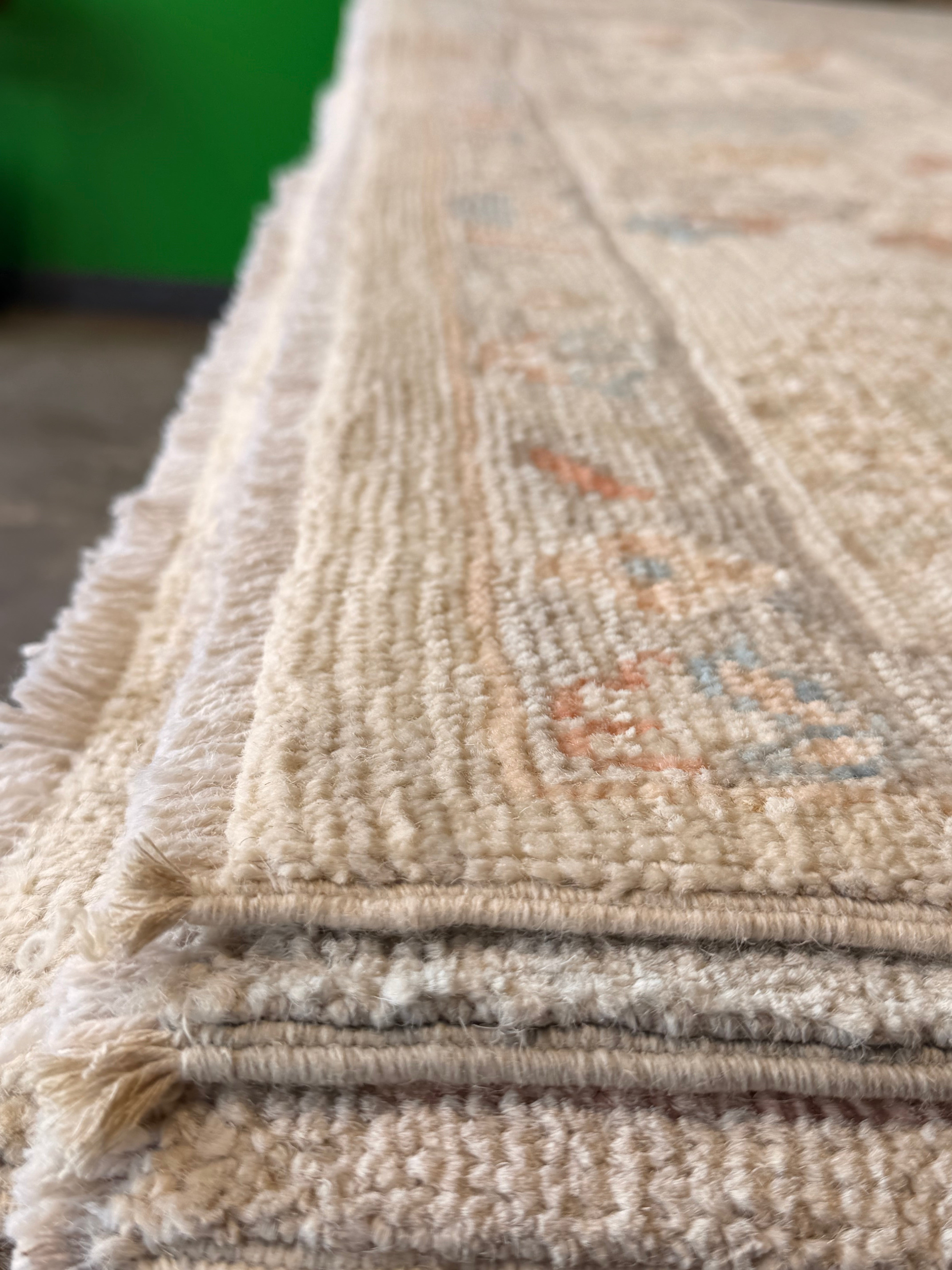 Emilia Royt 8.1x10 Multicolor Afghani Whitewashed Oushak