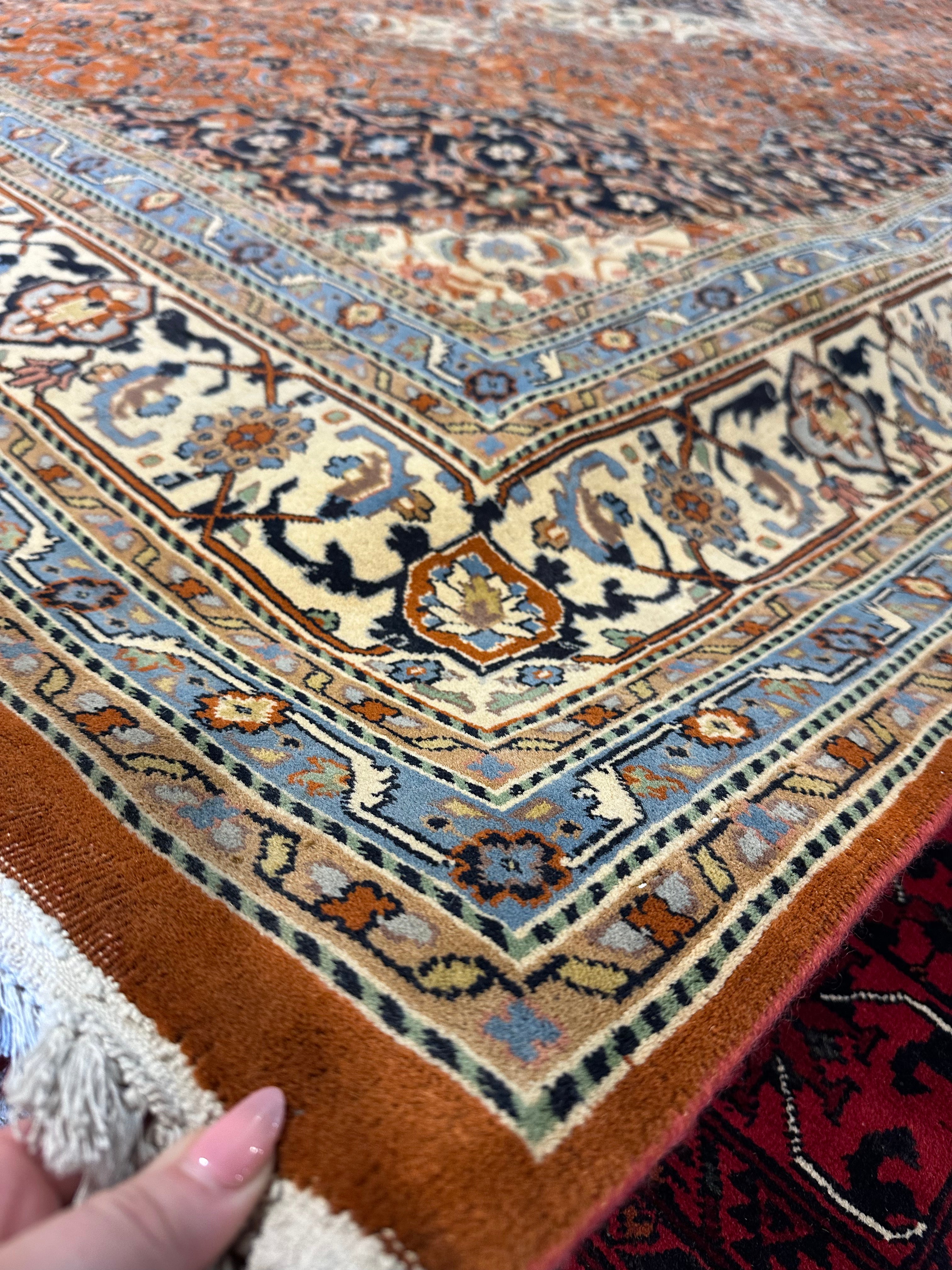 Helen Kim 7.6x10.10 Rust Afghani Bijar Rug
