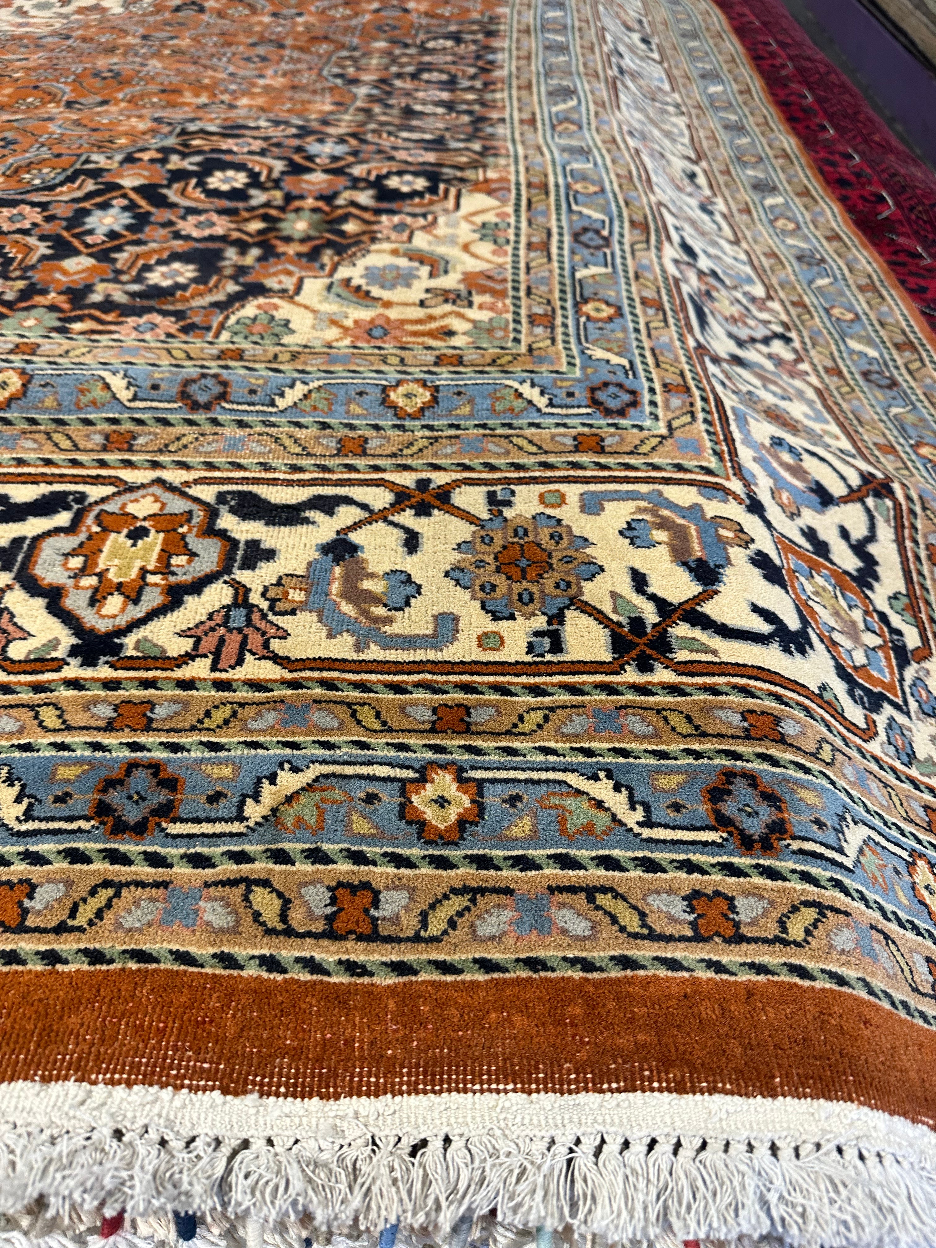 Helen Kim 7.6x10.10 Rust Afghani Bijar Rug