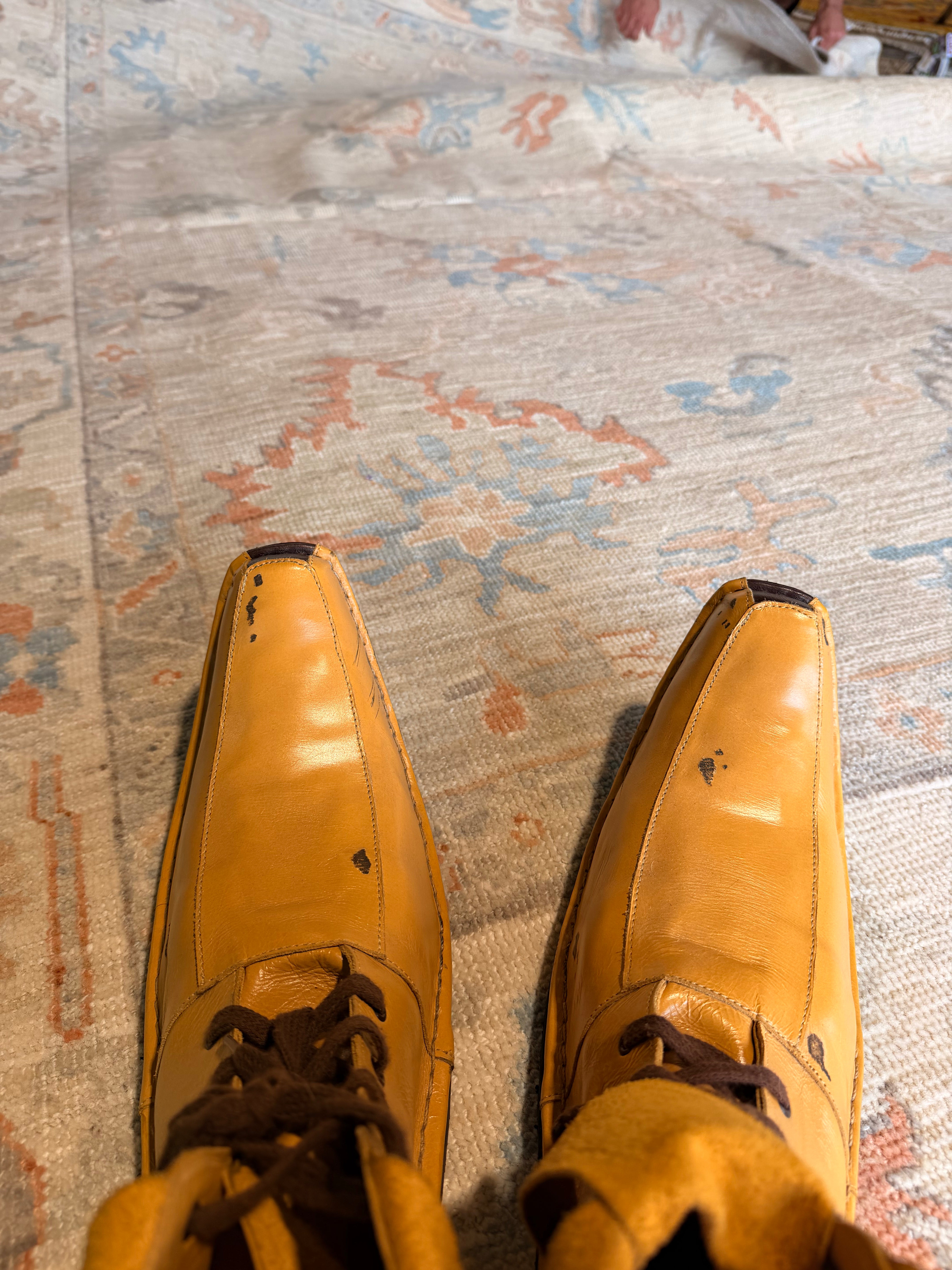 Emilia Royt 8.1x10 Multicolor Afghani Whitewashed Oushak