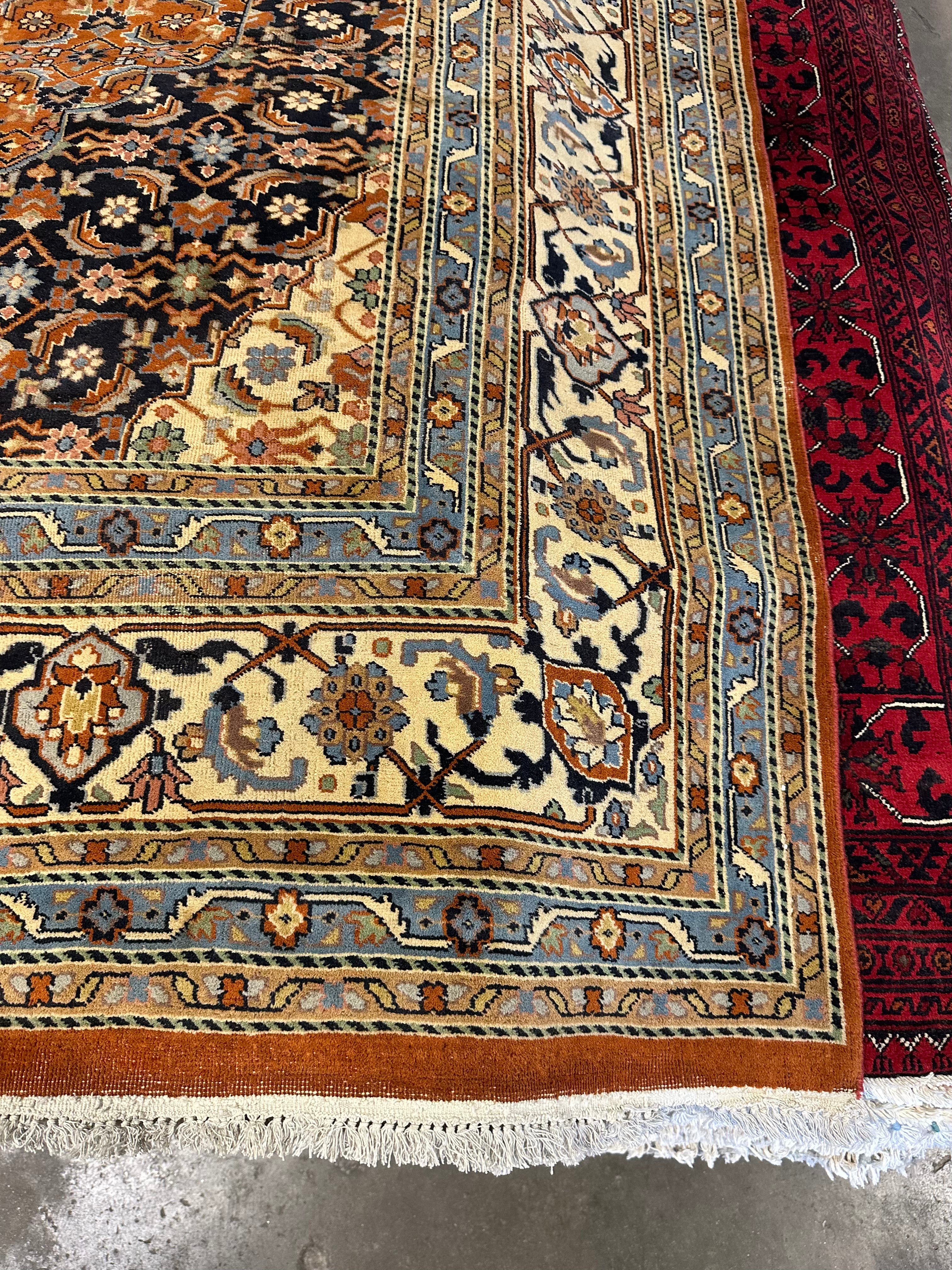 Helen Kim 7.6x10.10 Rust Afghani Bijar Rug