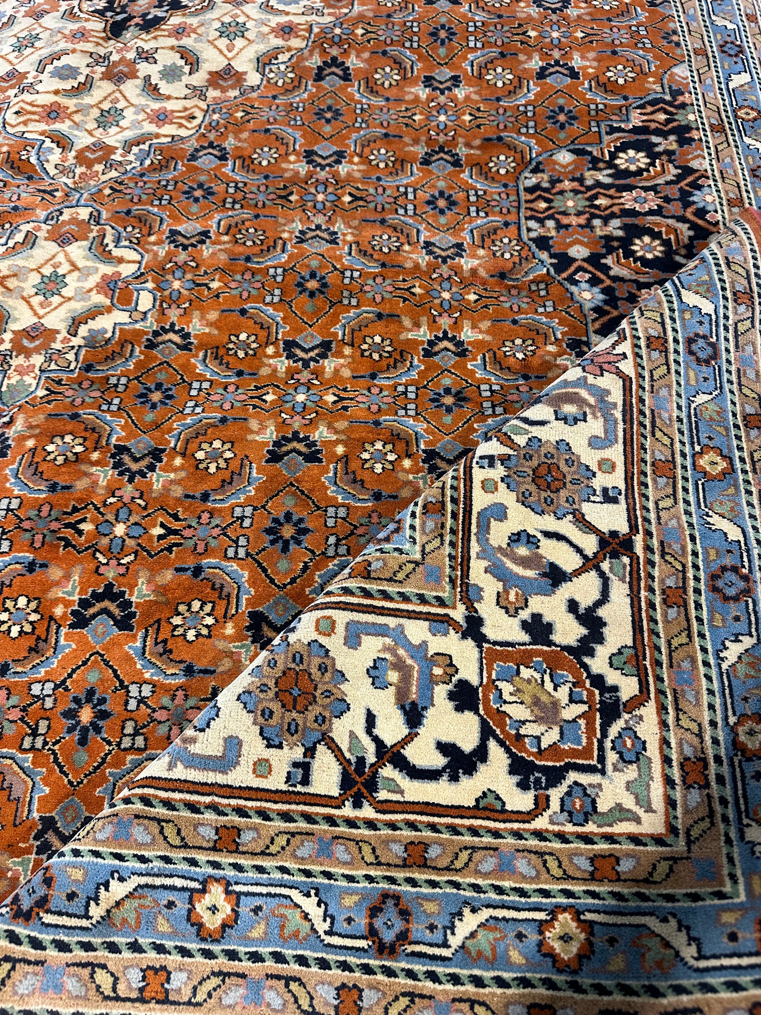 Helen Kim 7.6x10.10 Rust Afghani Bijar Rug