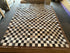 Brisket 7.10x9.10 Black and White Checkerboard Cowhide Rug