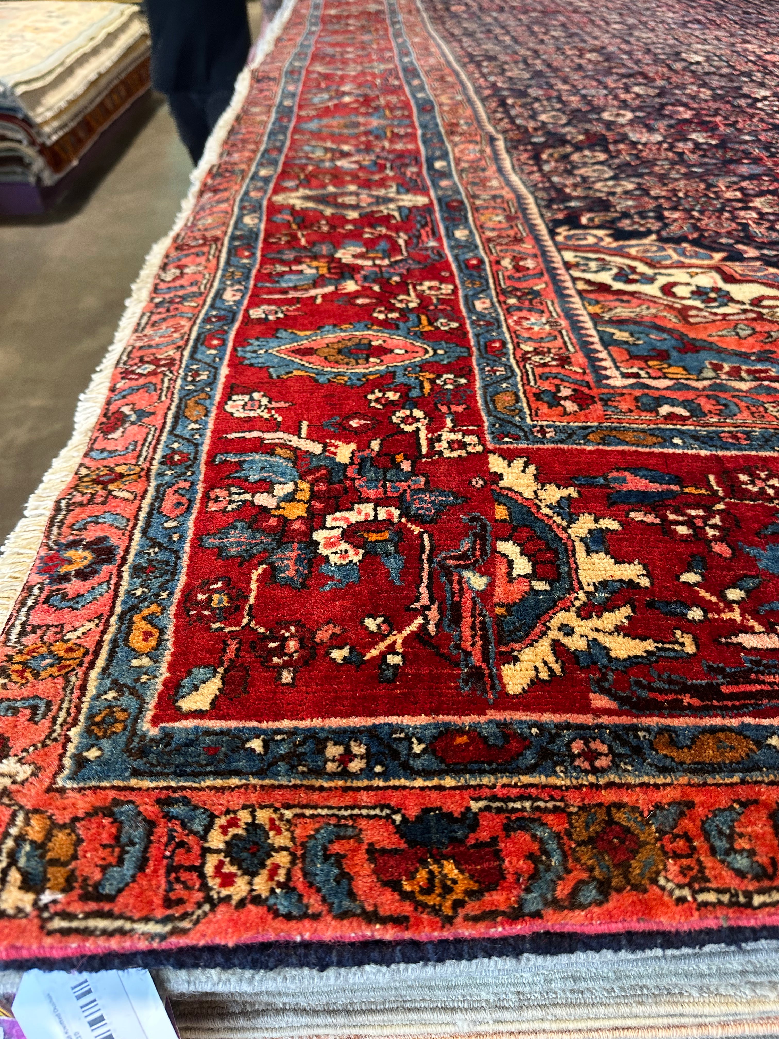 Monica Staggs 10x12.4 Red Afghani Bijar Rug
