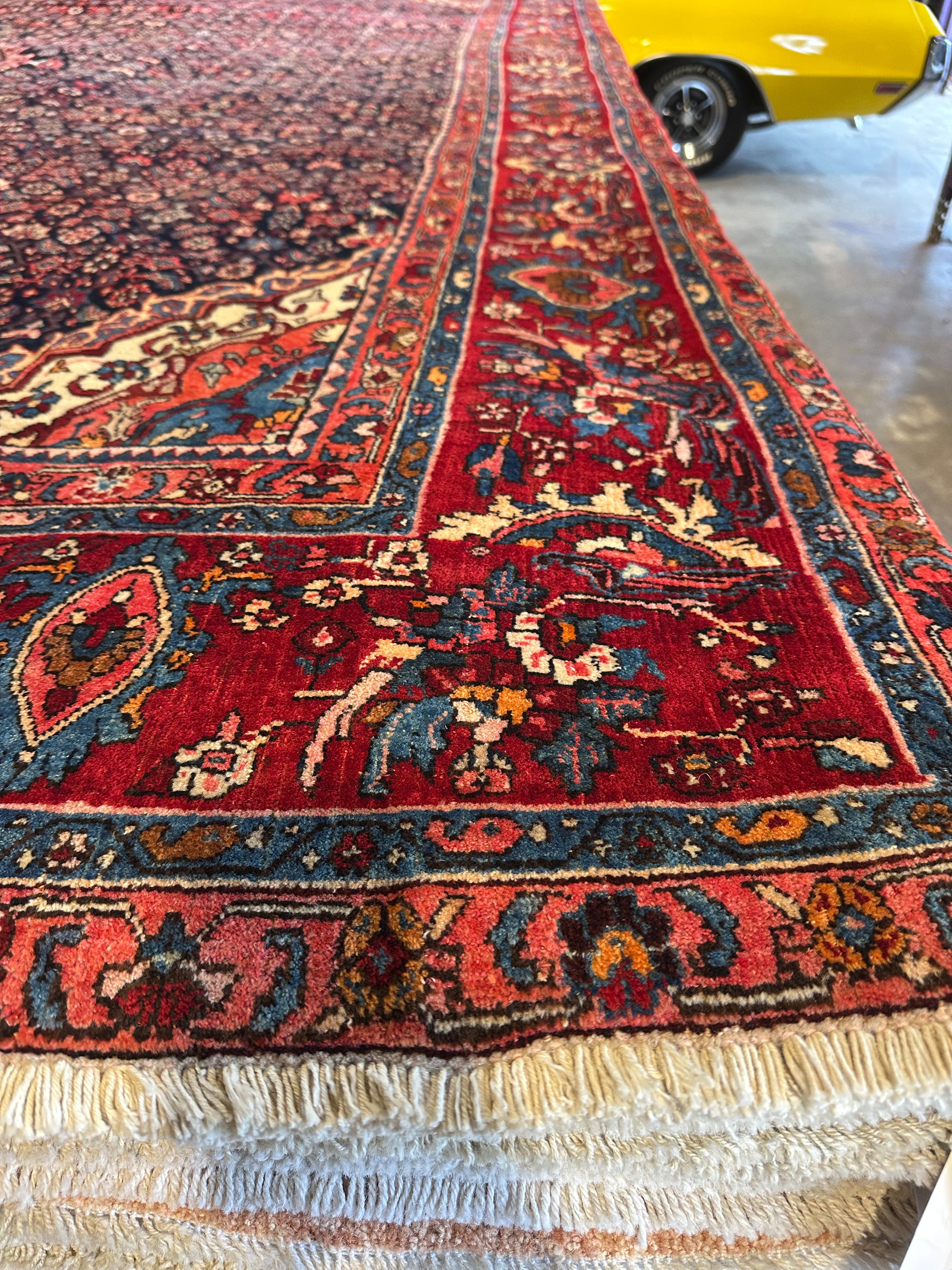 Monica Staggs 10x12.4 Red Afghani Bijar Rug